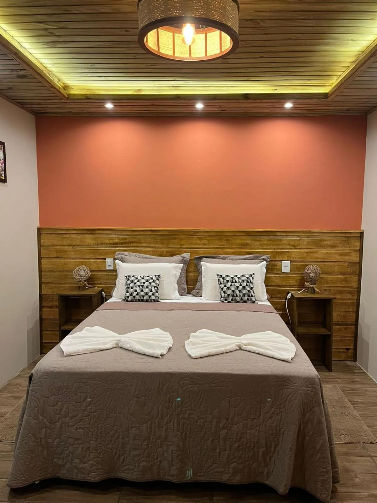 Bed in Pousada Recanto dos Canyons