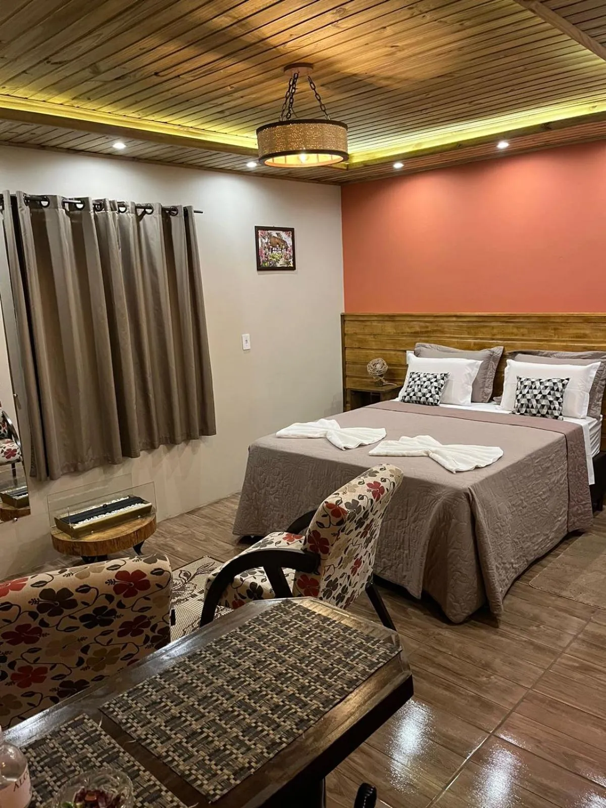 Bed in Pousada Recanto dos Canyons