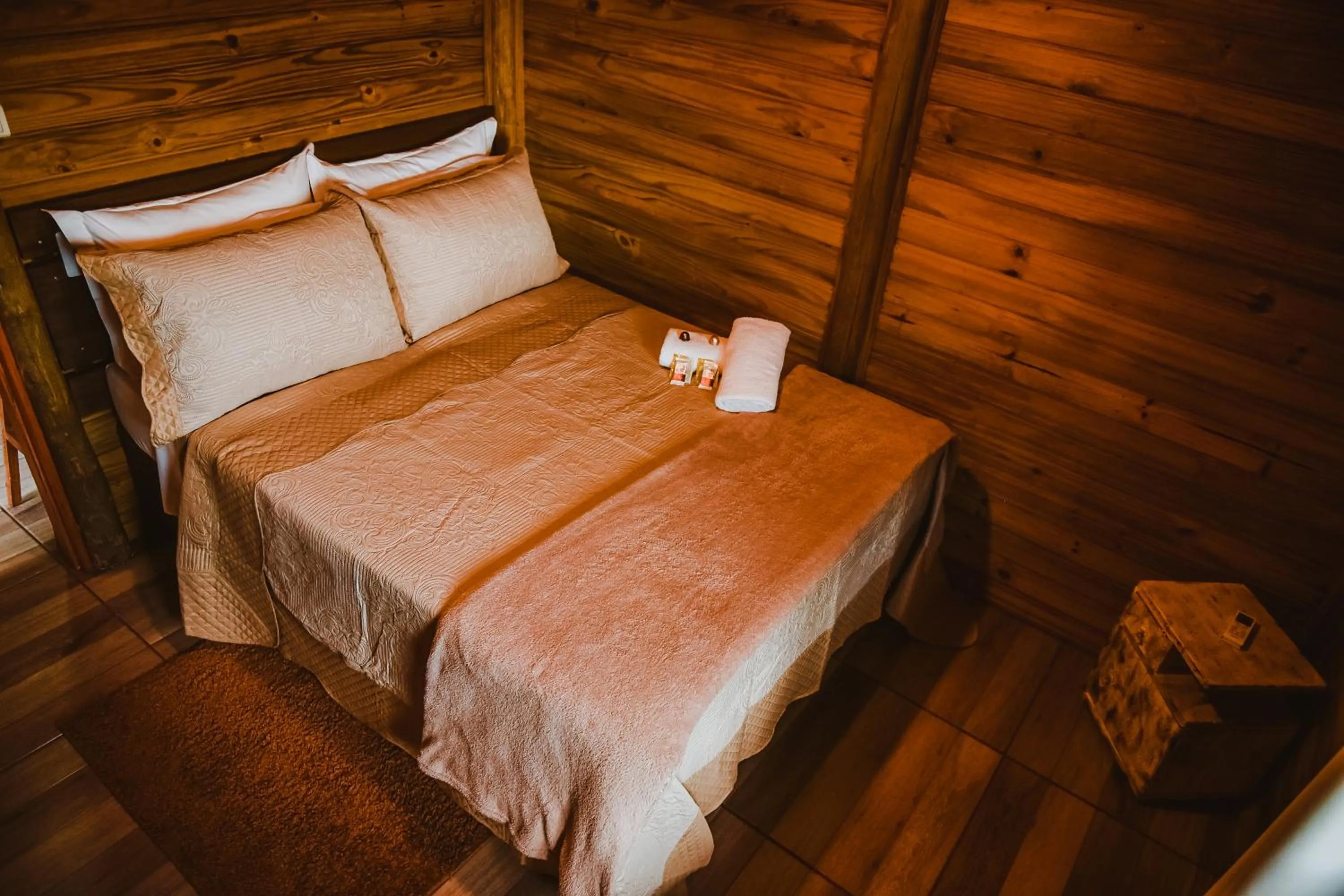 Bed in Pousada Recanto dos Canyons