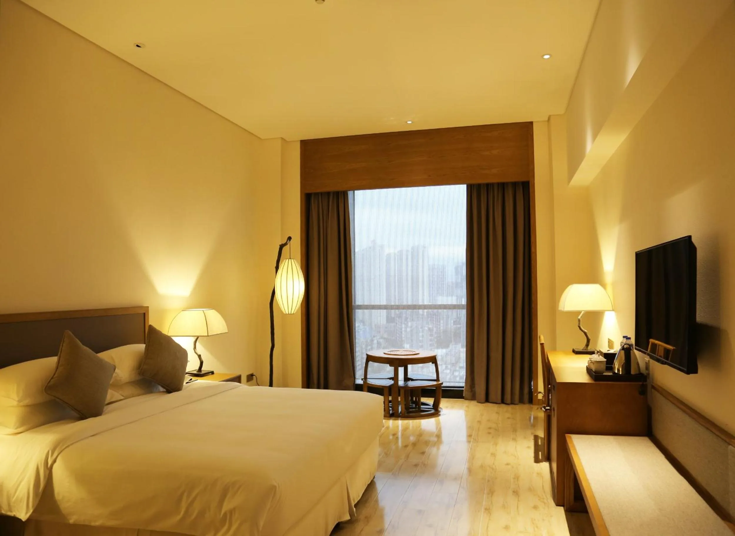 Bed in San Po Hotel - Fuzhou Pushang