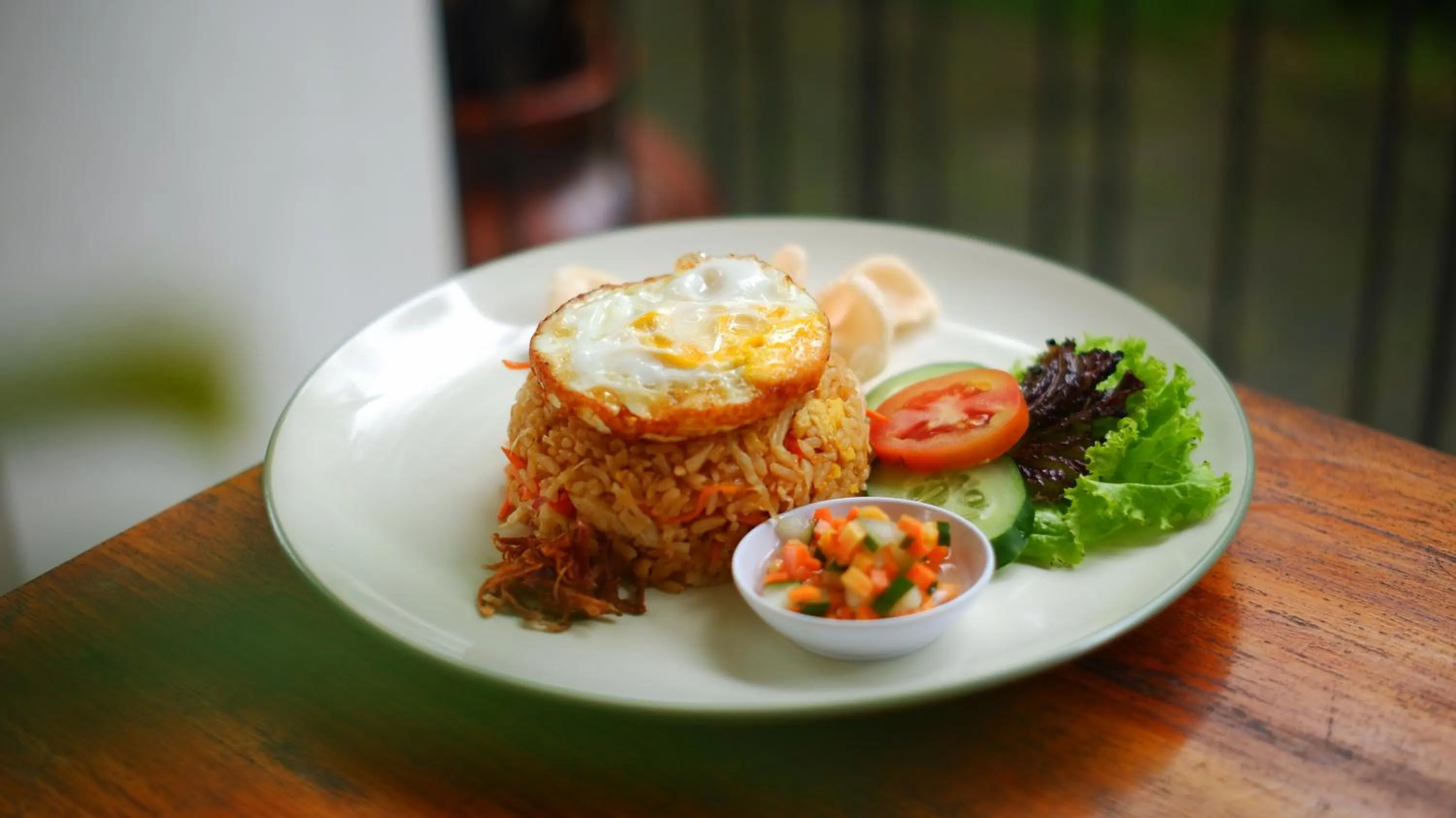 Asian breakfast in Del Cielo Villa Seminyak