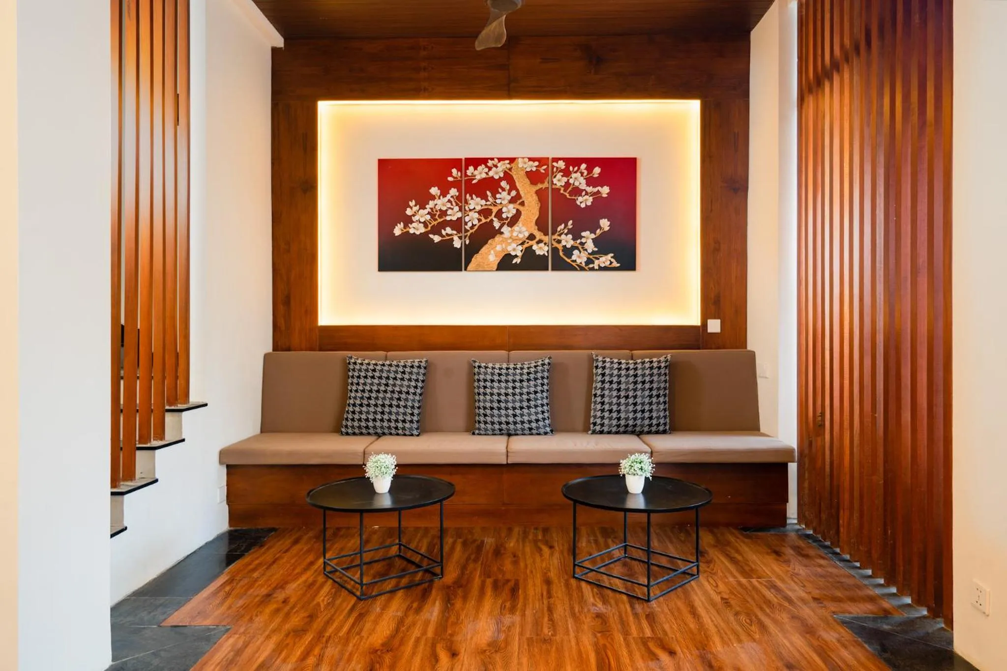 Seating area in Del Cielo Villa Seminyak