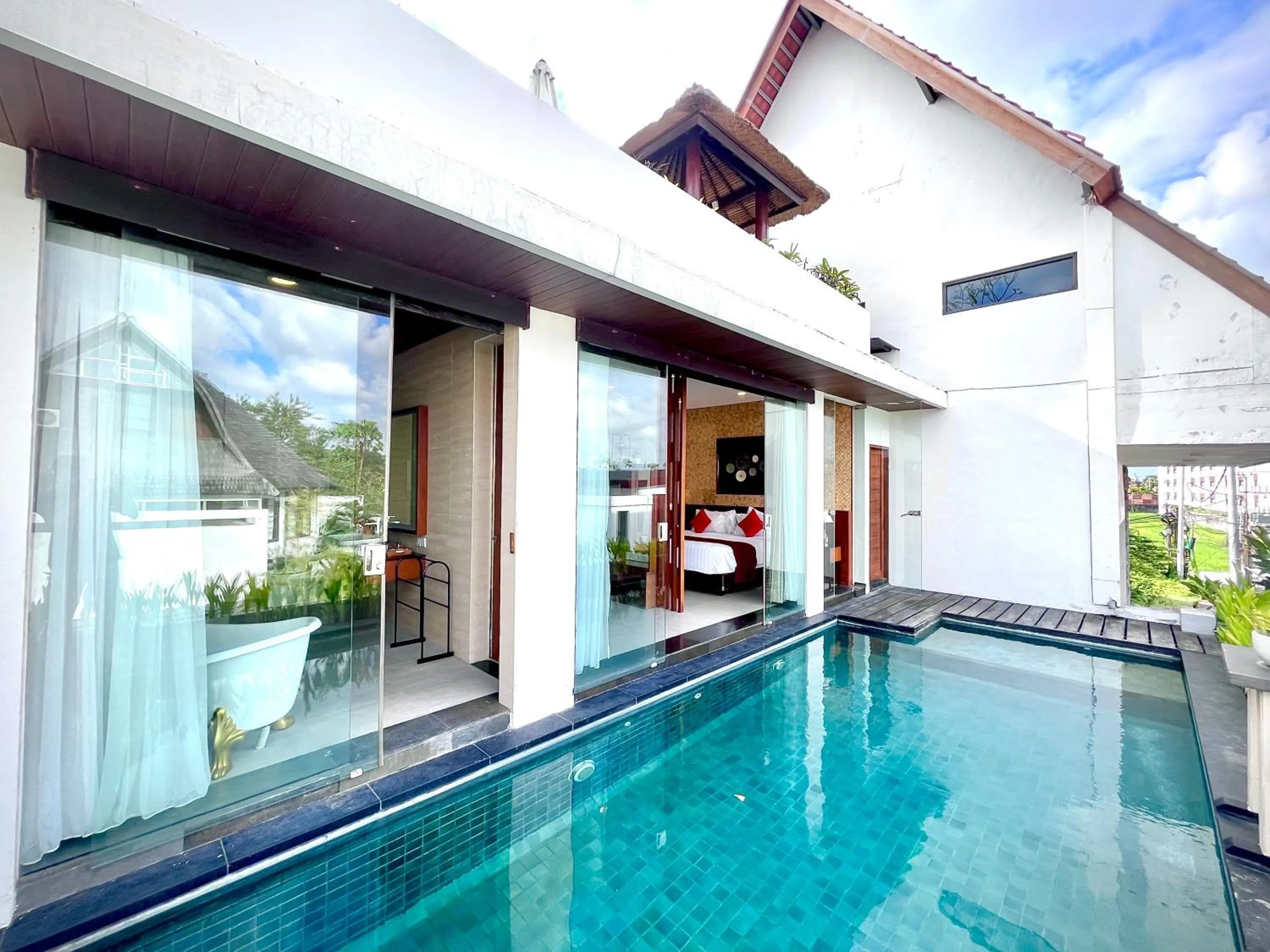 Pool view in Del Cielo Villa Seminyak