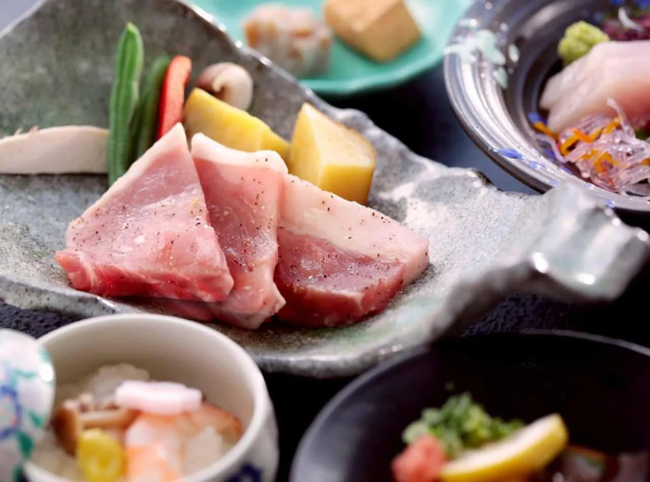 Food in Shikinoyado SAHIMENO