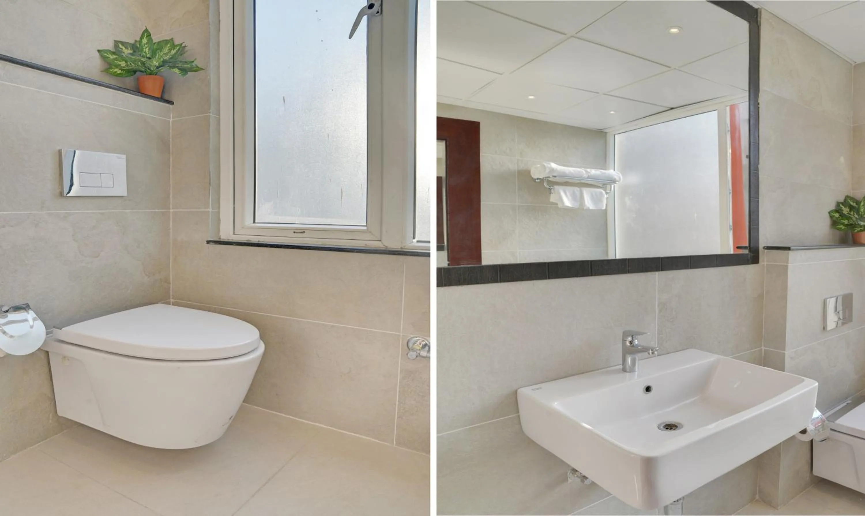 Bathroom in Treebo Premium The Crystal, Chinar Park