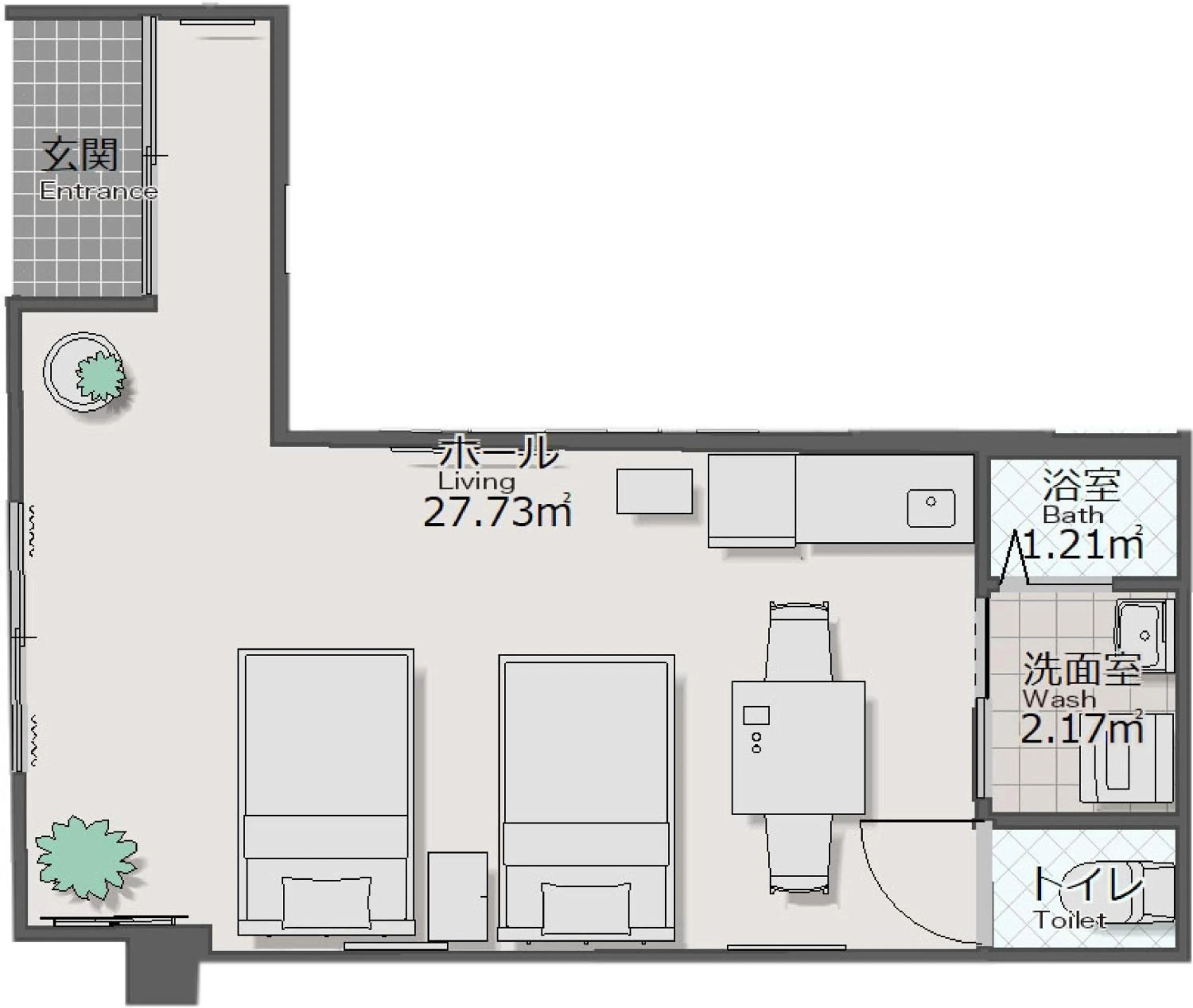 Floor plan in Mcity in Furujima