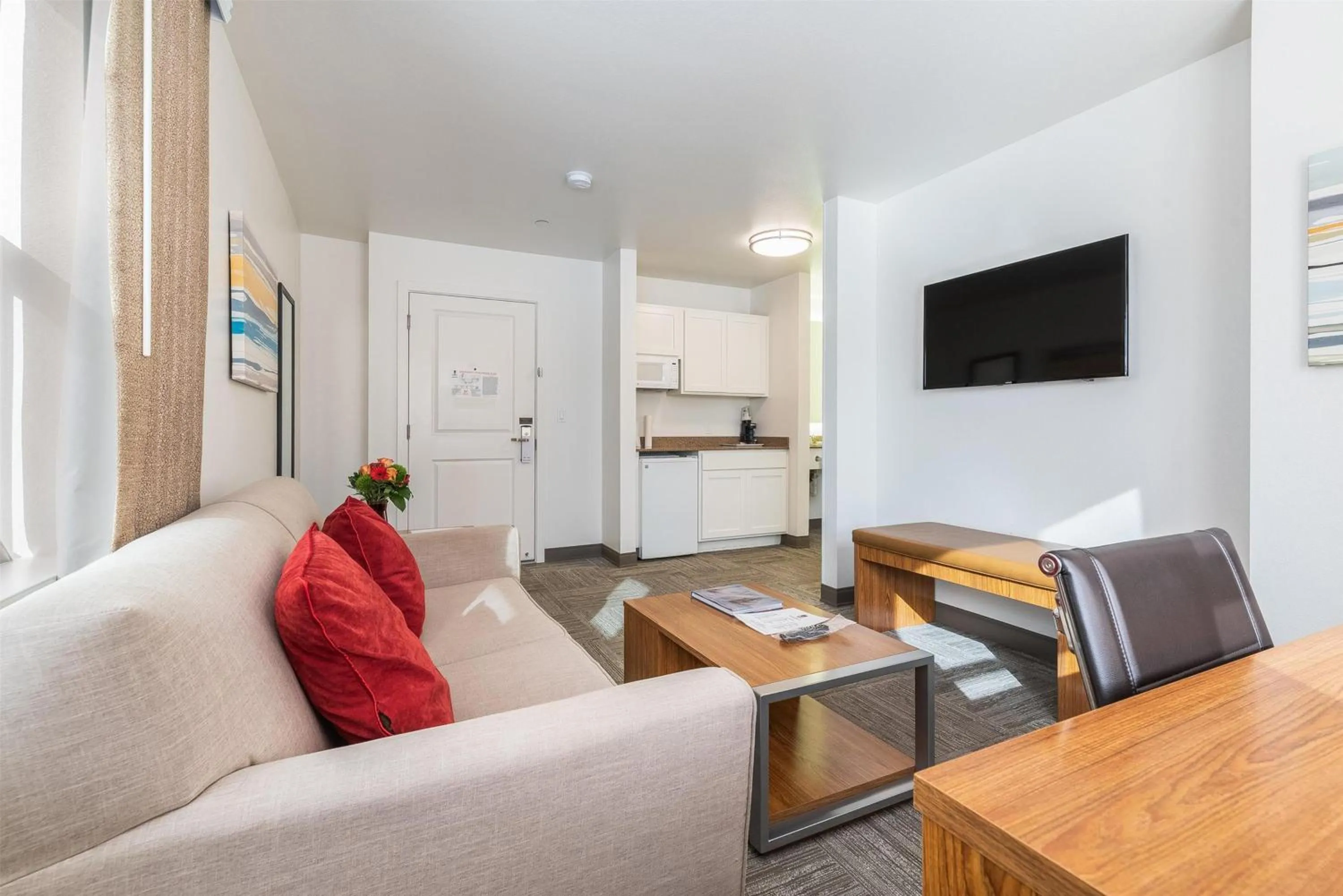 Bedroom in Marshall Suites Bainbridge Island, SureStay Collection by BW