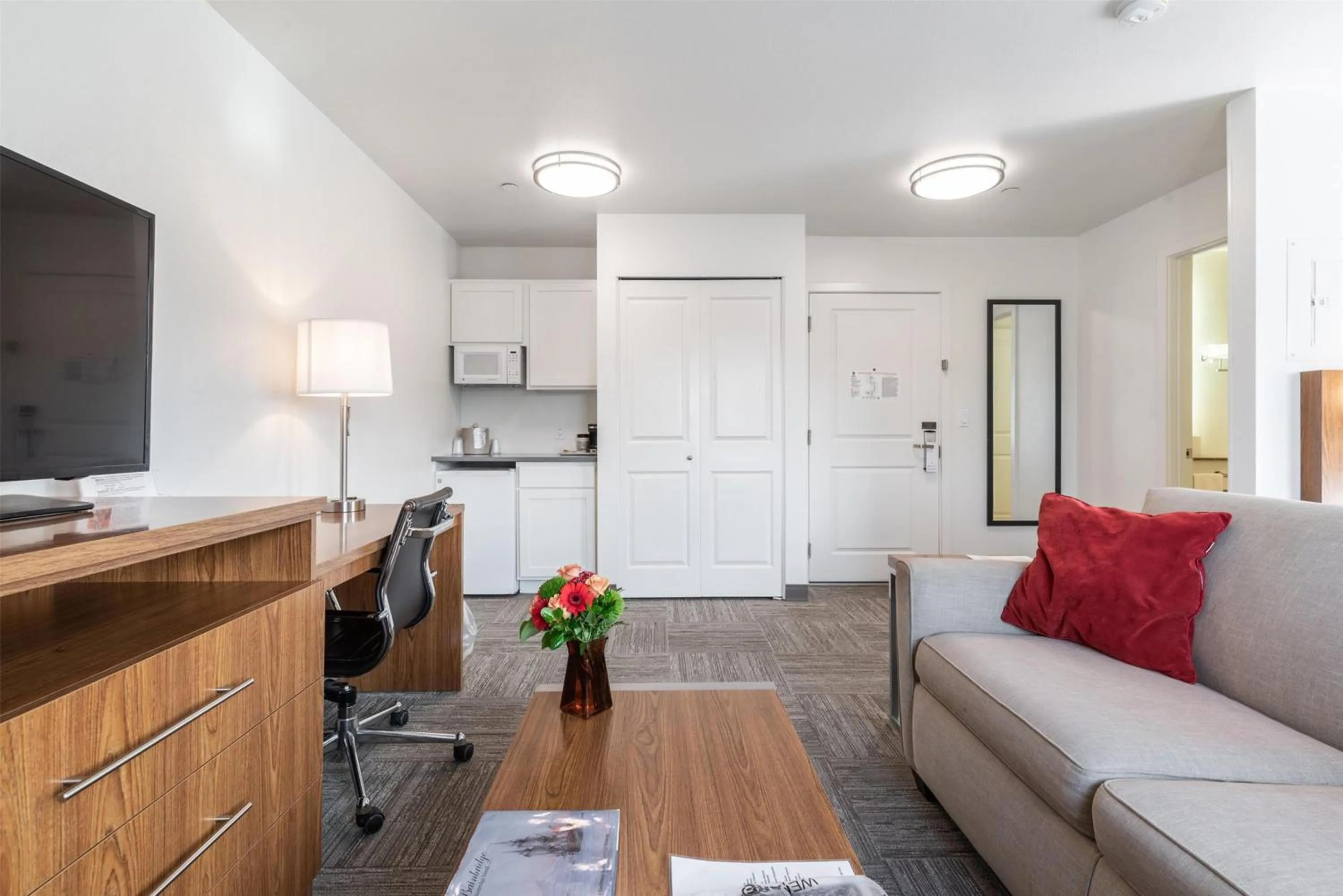 Bedroom in Marshall Suites Bainbridge Island, SureStay Collection by BW