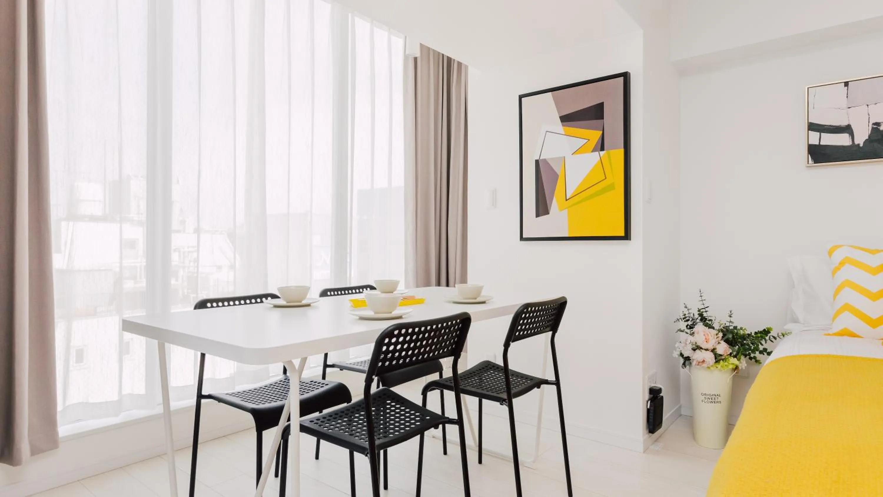 Dining area in Hotel Apartment Ueno Inaricho Sta