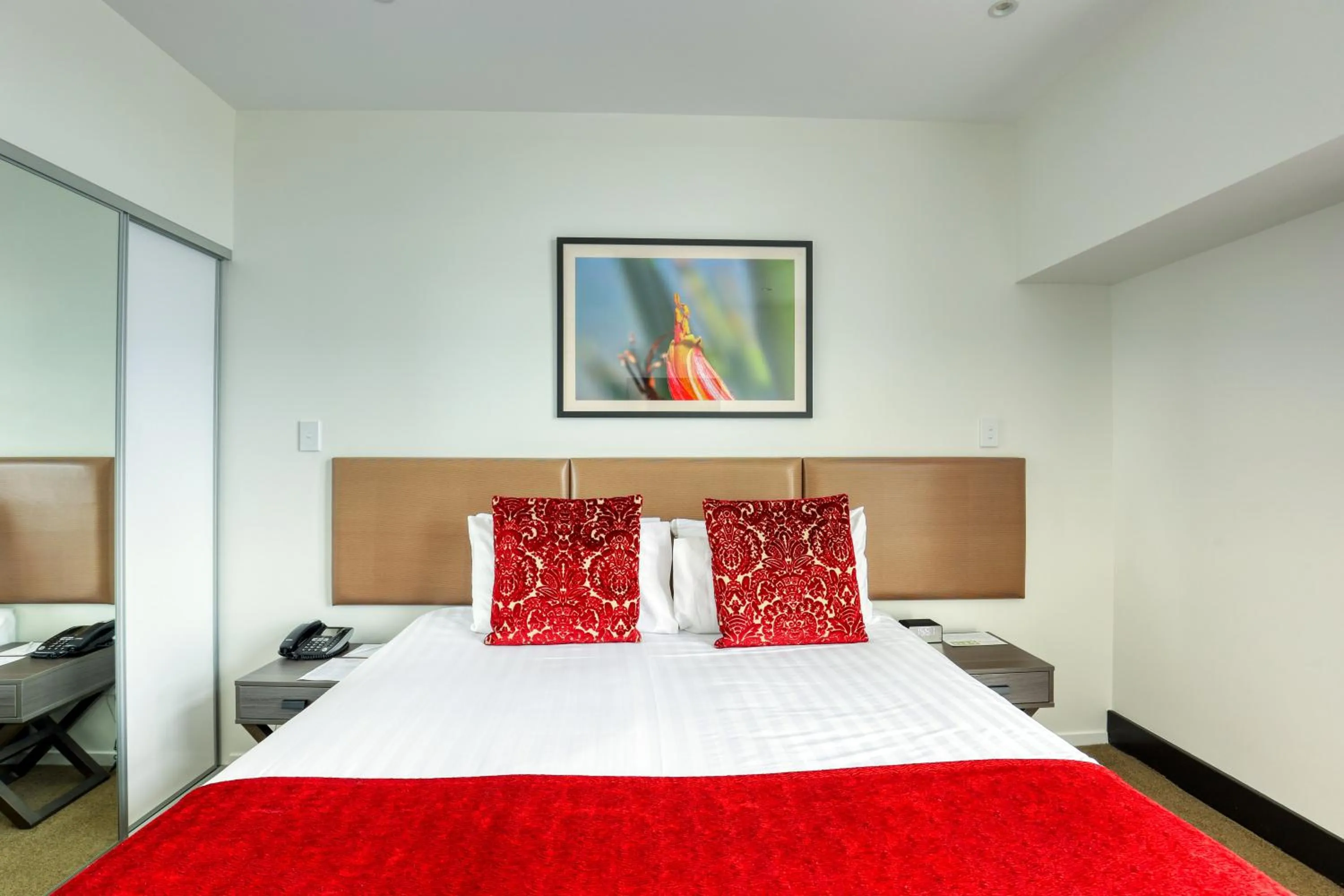 Bed in Ramada Suites by Wyndham Auckland Manukau Pacfic Centre