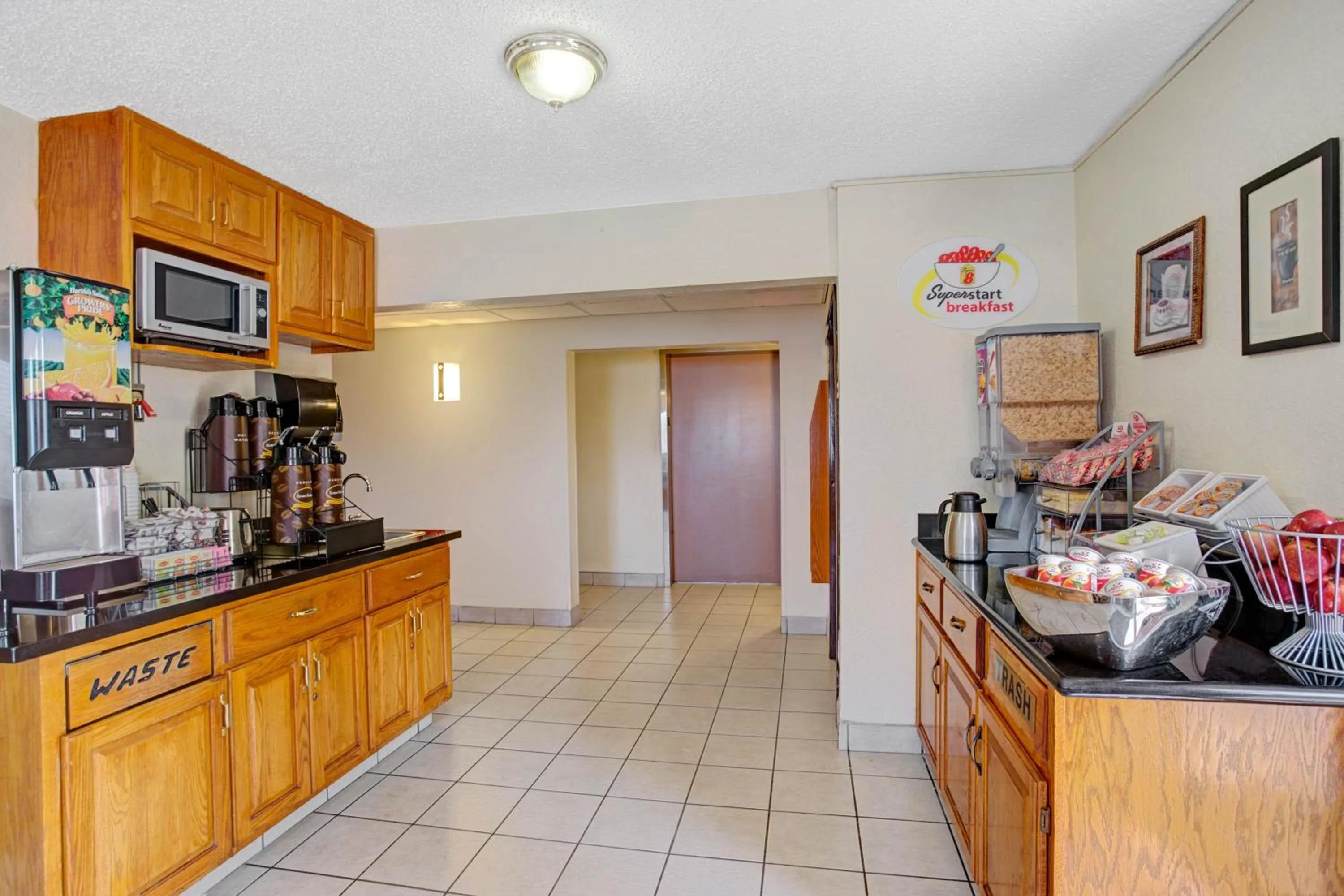 Continental breakfast in Super 8 by Wyndham College Park Wash DC Area