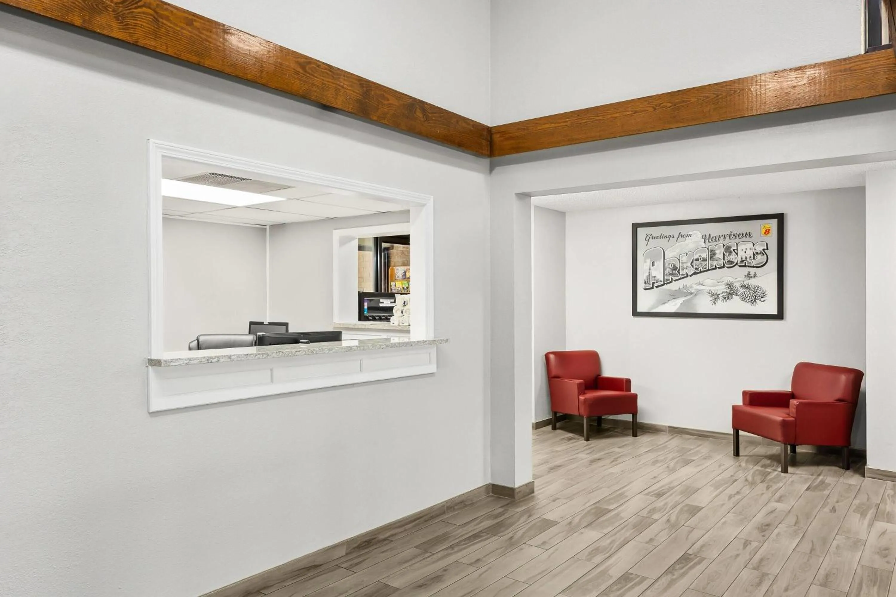 Lobby or reception in Super 8 by Wyndham Harrison AR