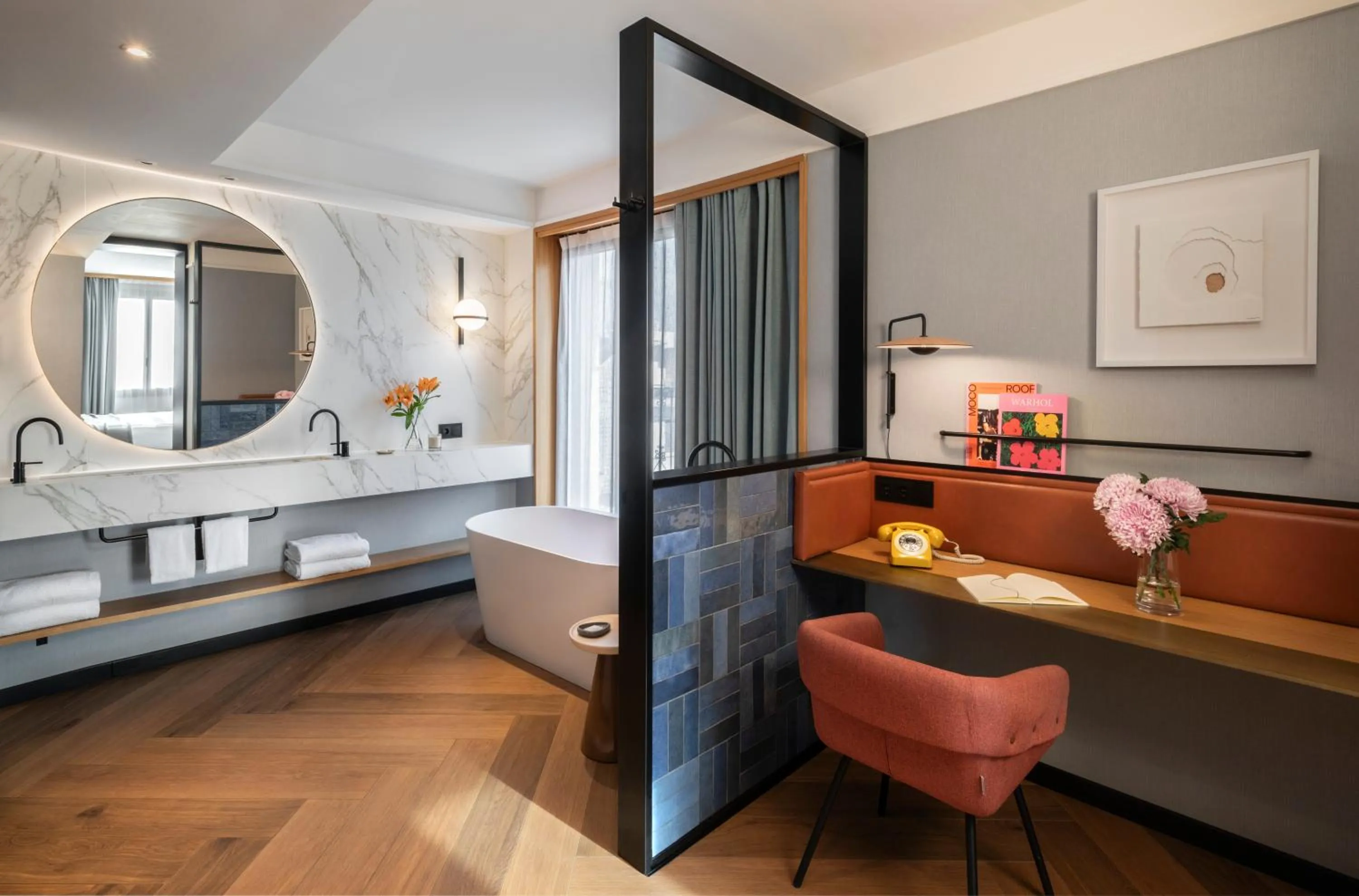 Bathroom, Bed in Kimpton Vividora Hotel by IHG