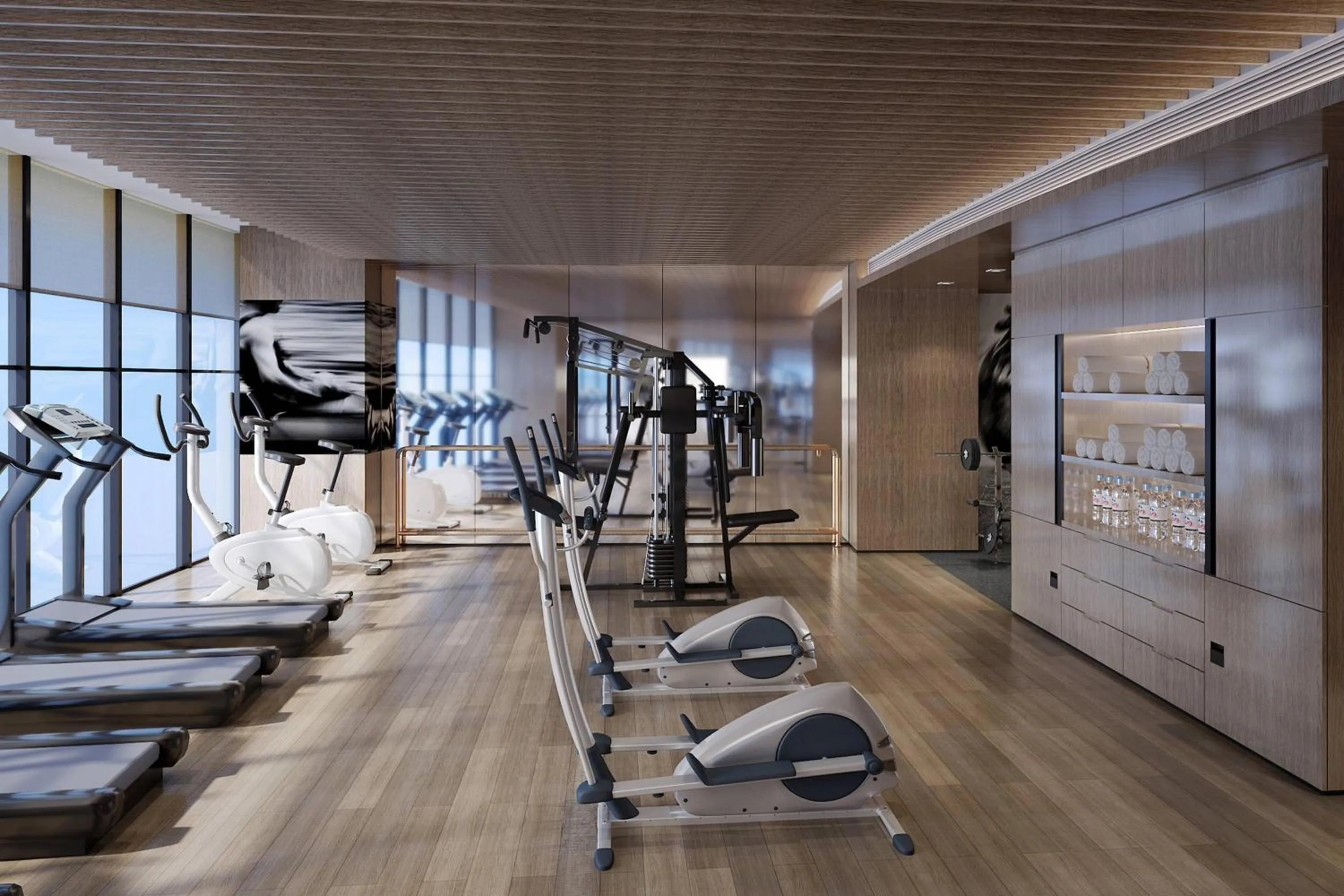 Fitness centre/facilities in Courtyard by Marriott Shanghai Songjiang