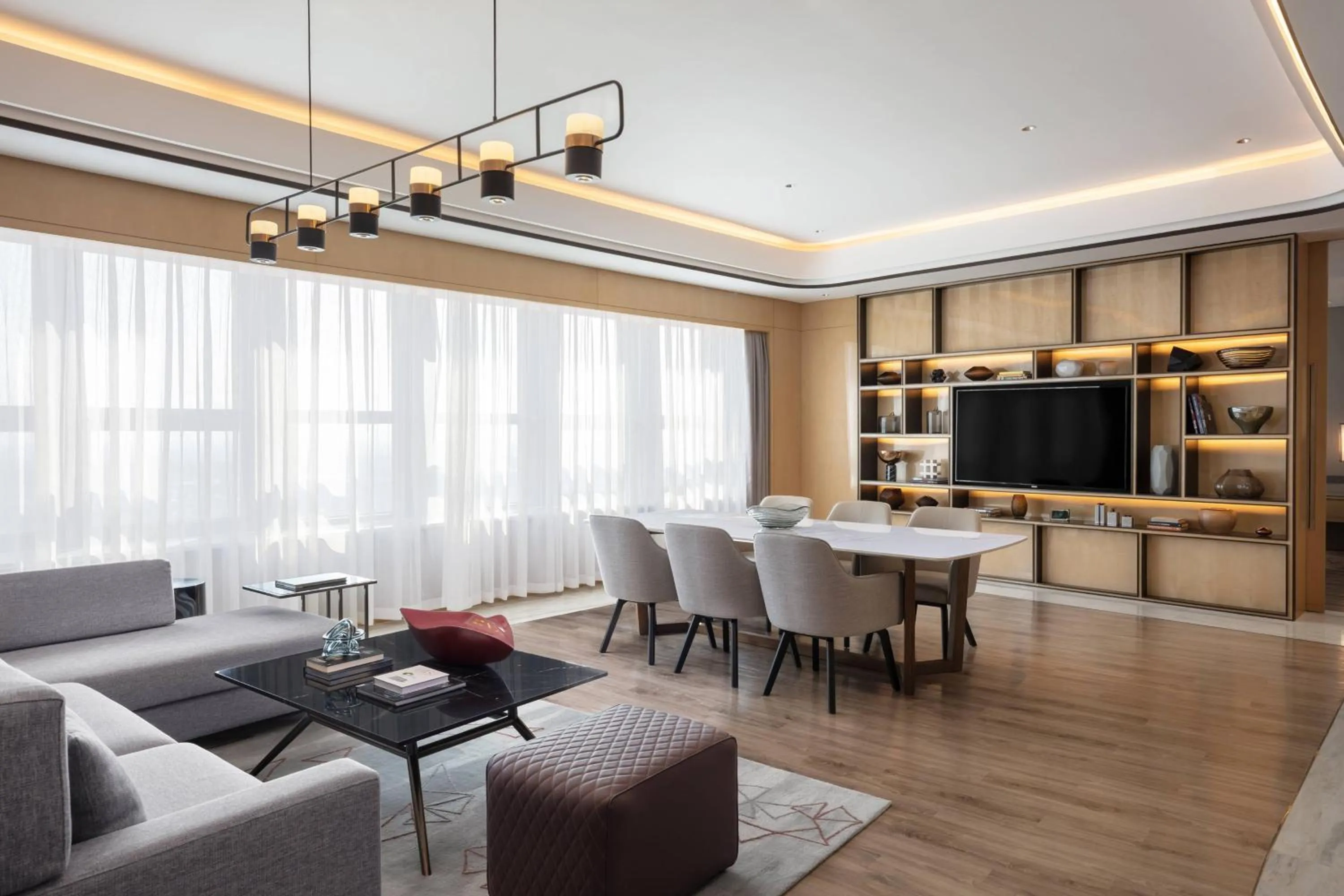 Living room in Courtyard by Marriott Shanghai Songjiang