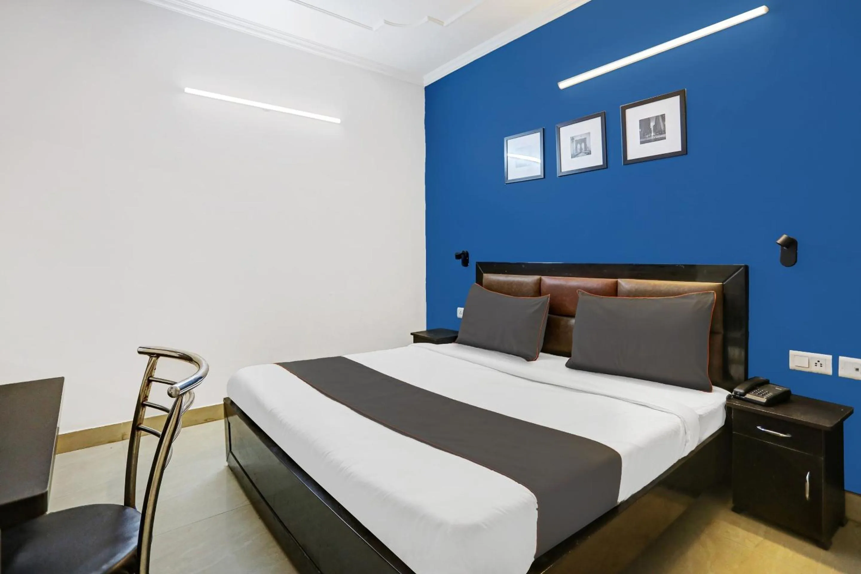 Bedroom, Bed in Collection O Agniv Residency Near Saket Metro