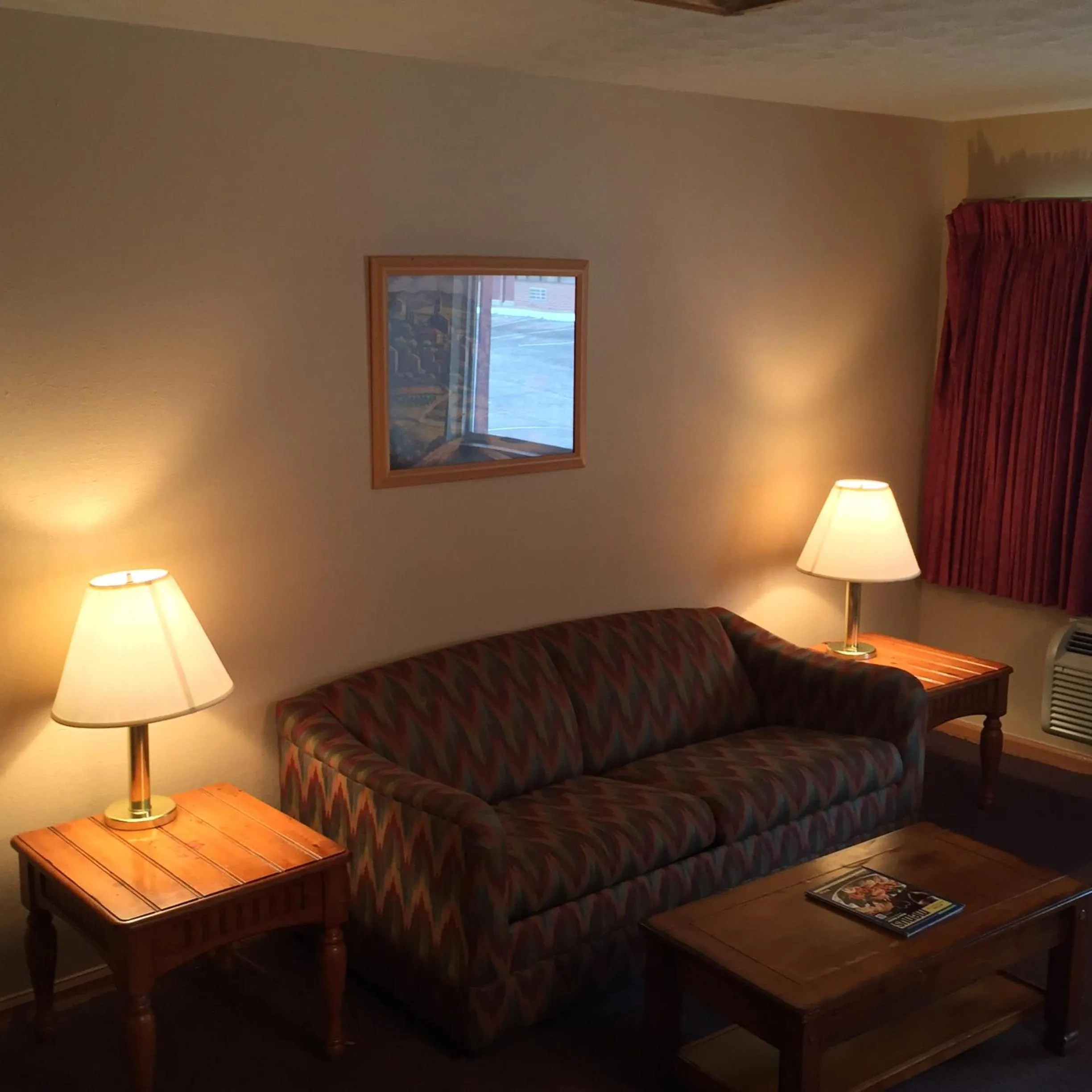 Seating area in MacThrift Motor Inn