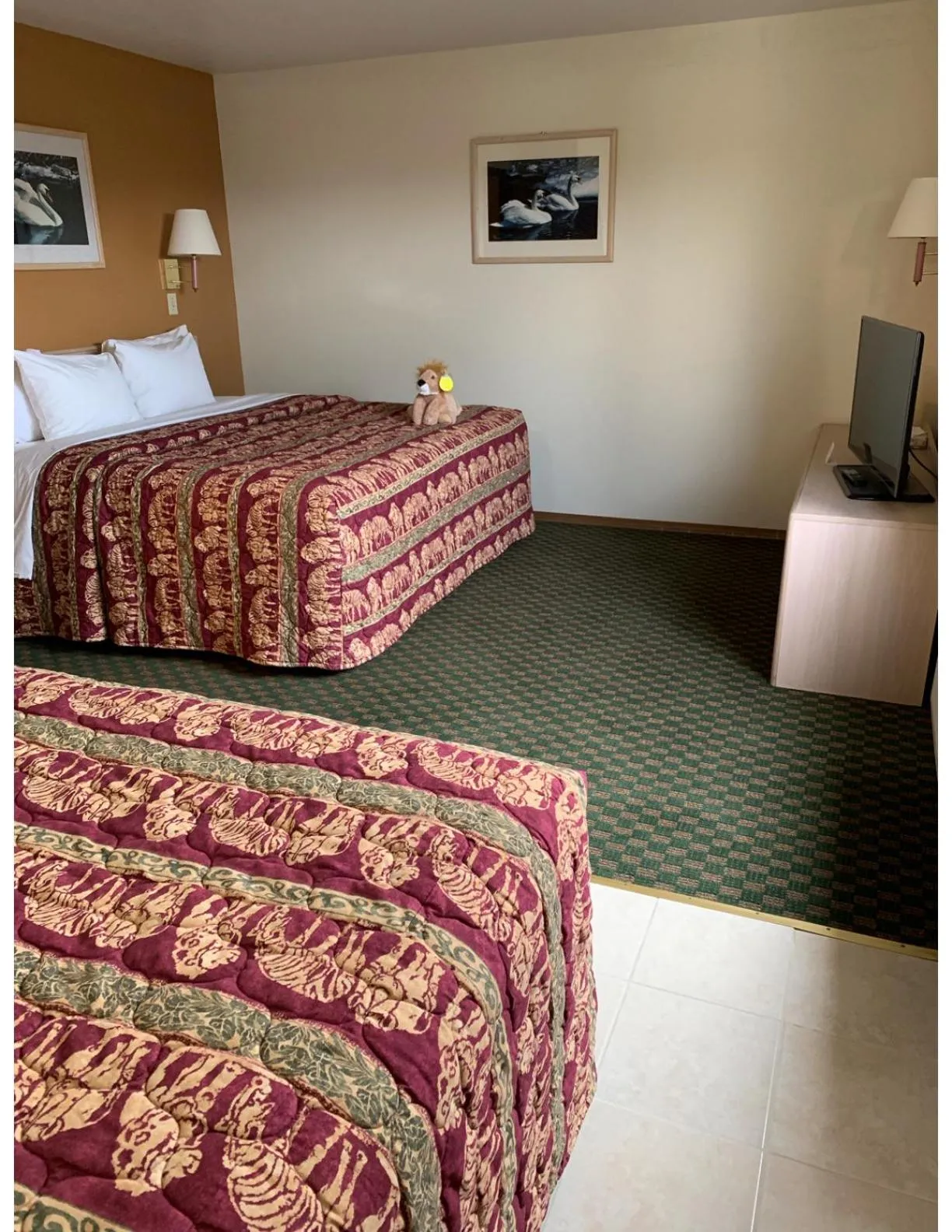 Bed in Kings Inn Cody