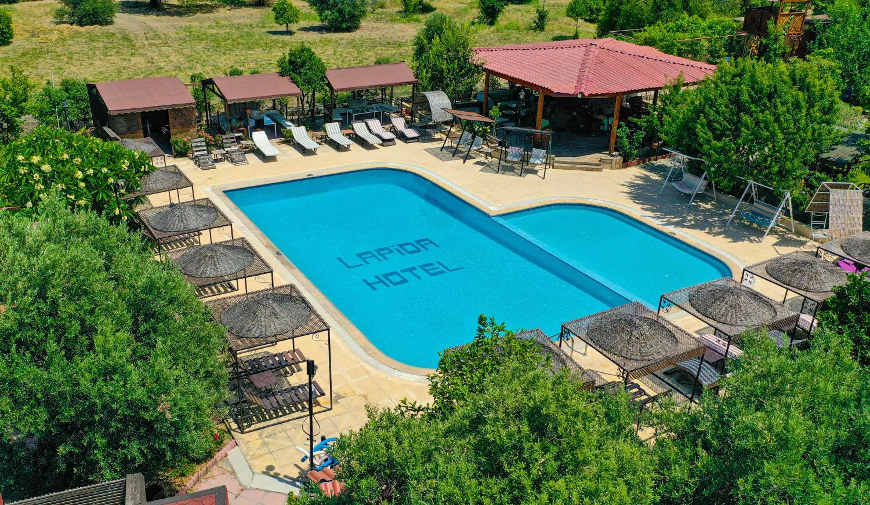 Pool view in Lapida Garden
