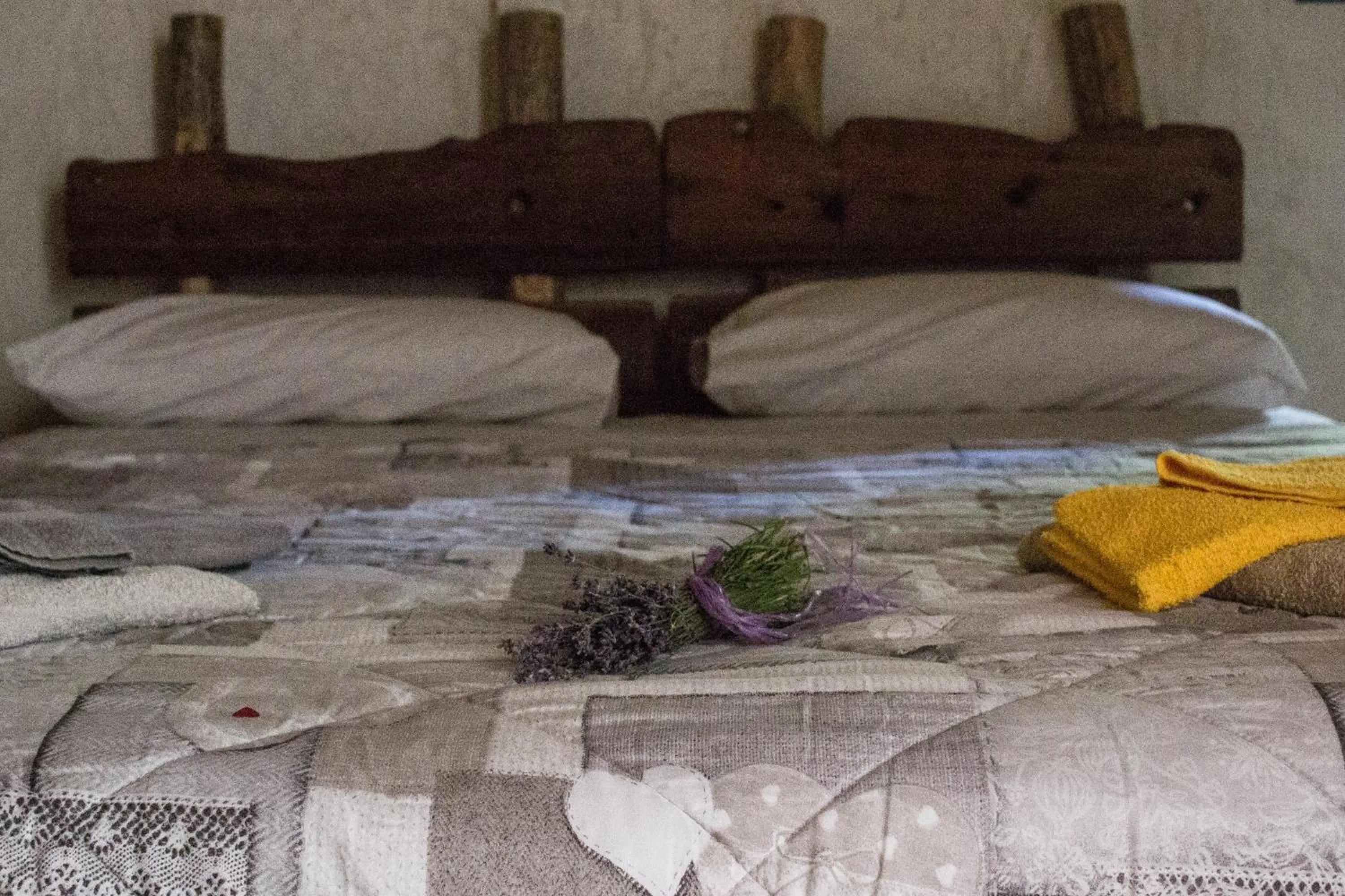 Bed in Agri-b&b Lou Col