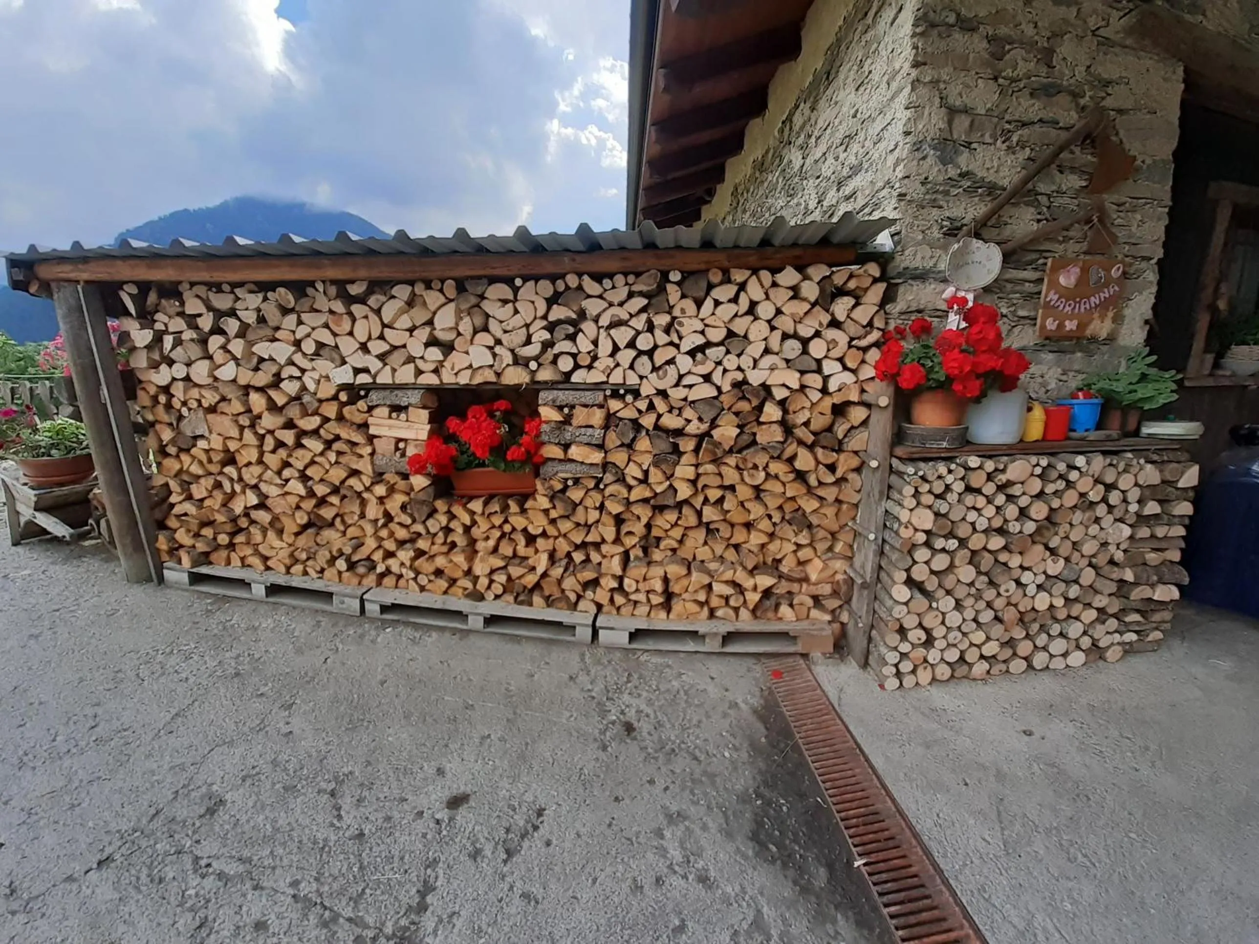 Natural landscape in Agri-b&b Lou Col