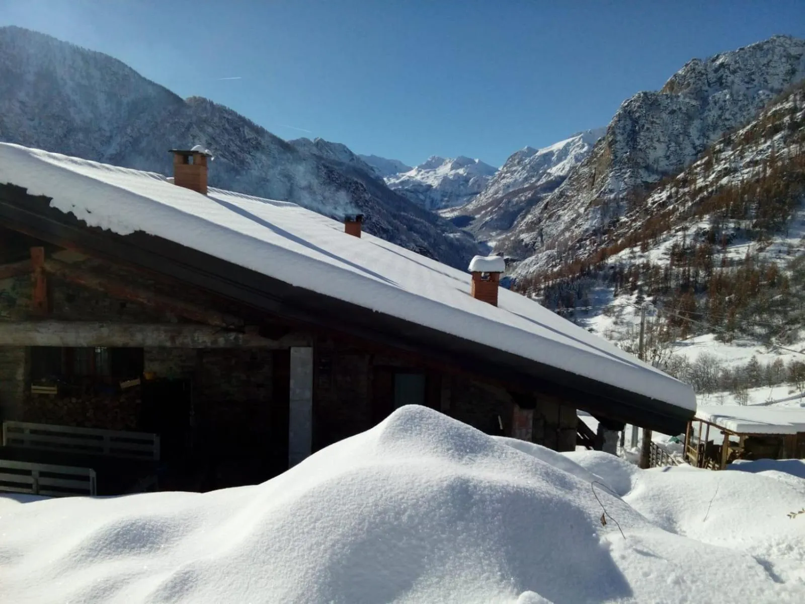 Mountain view in Agri-b&b Lou Col