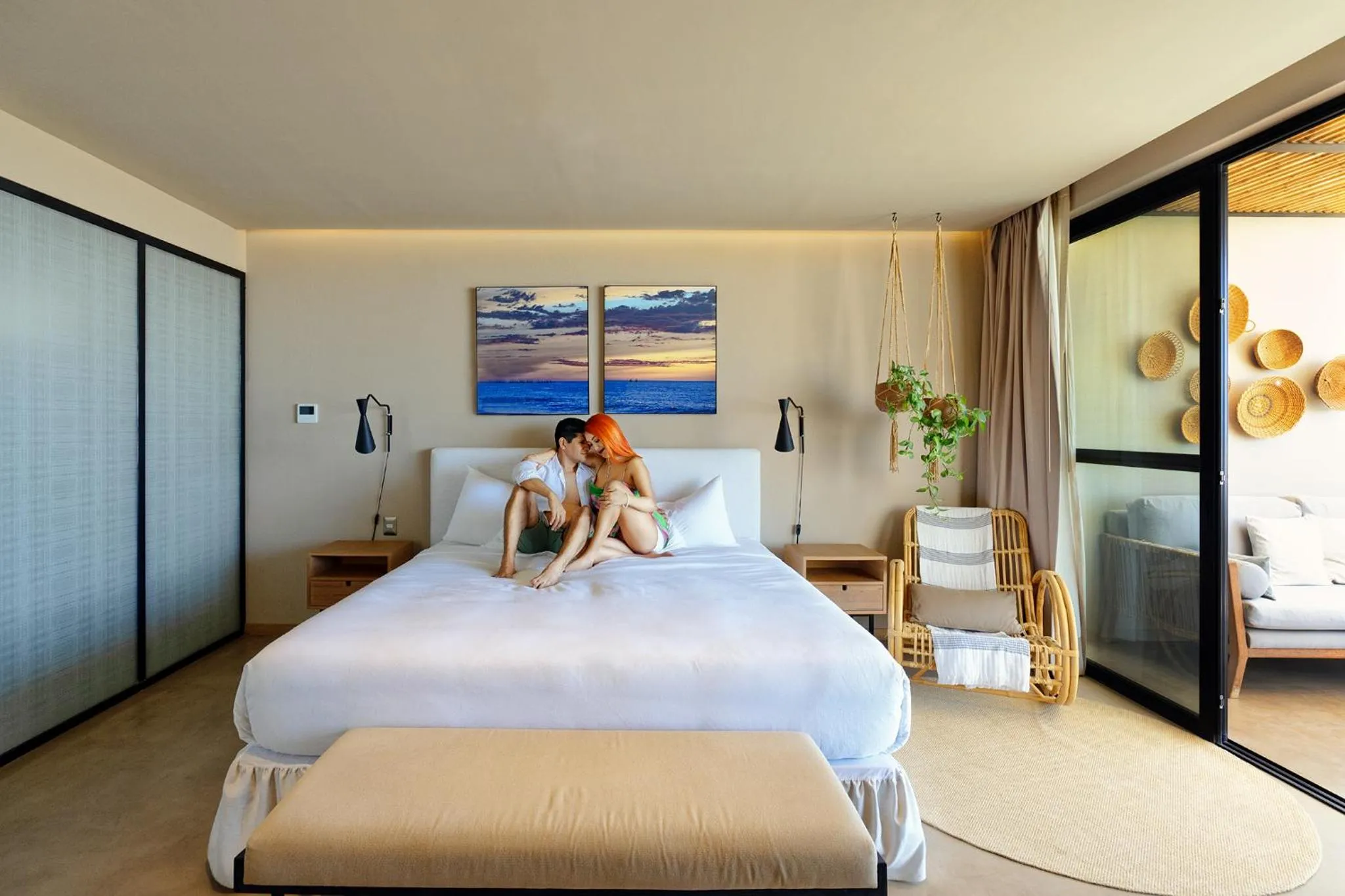 Bed in Norte Suites Boutique