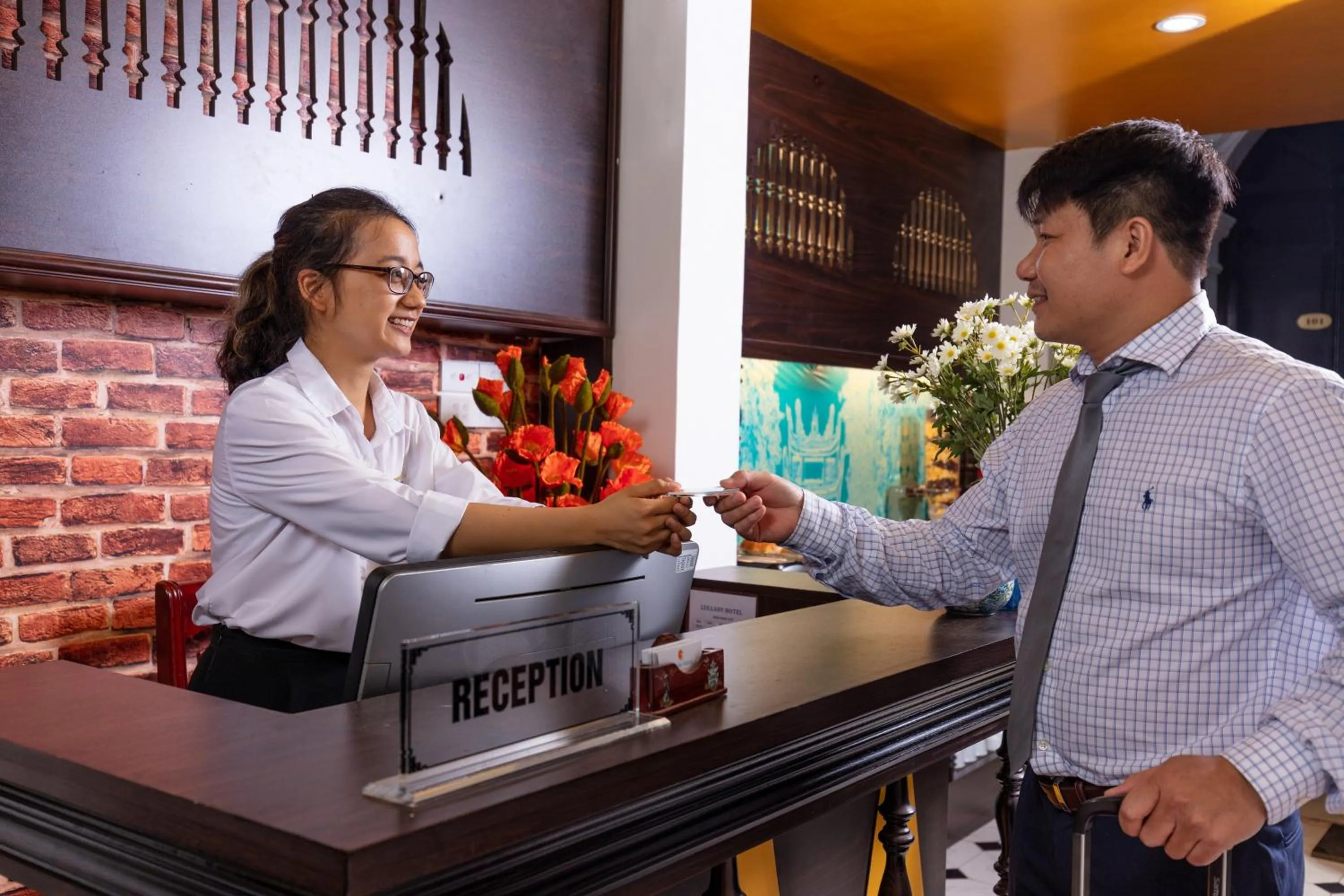 Lobby or reception in Hanoi Center Silk Lullaby Hotel and Travel