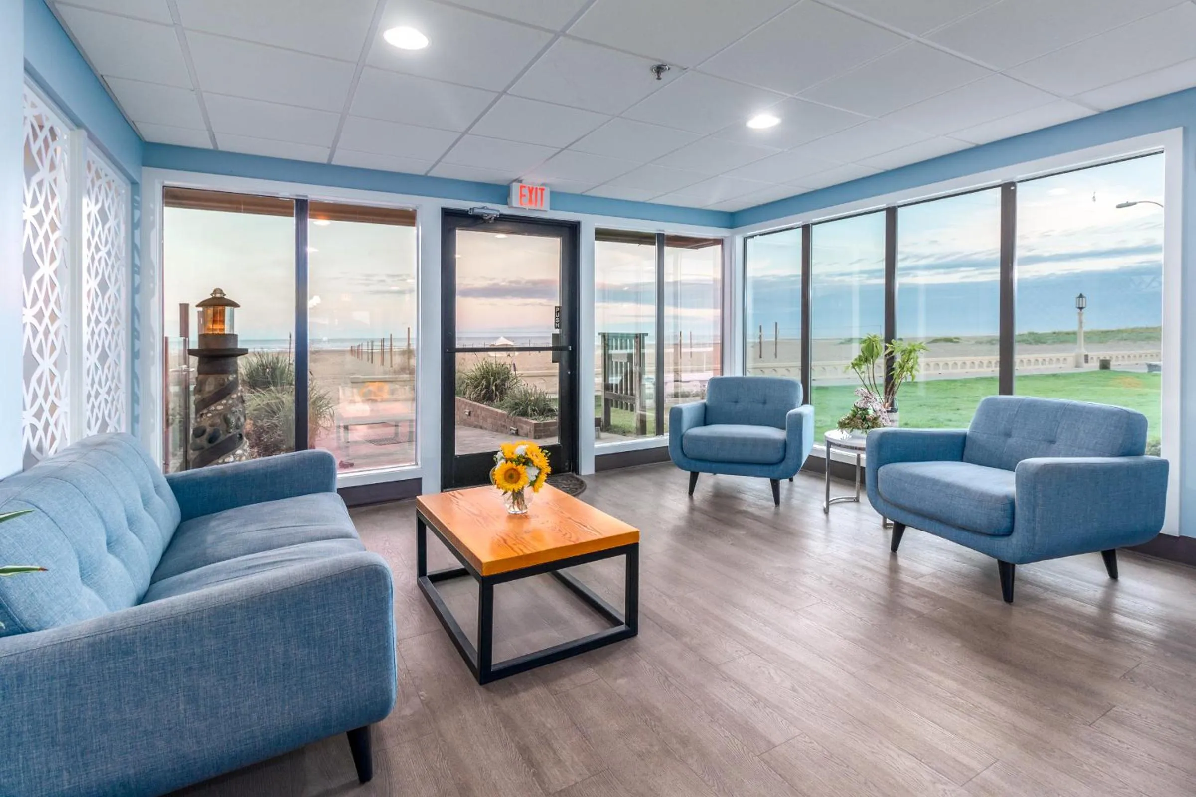 Lobby or reception in Seashore Inn on the Beach Seaside