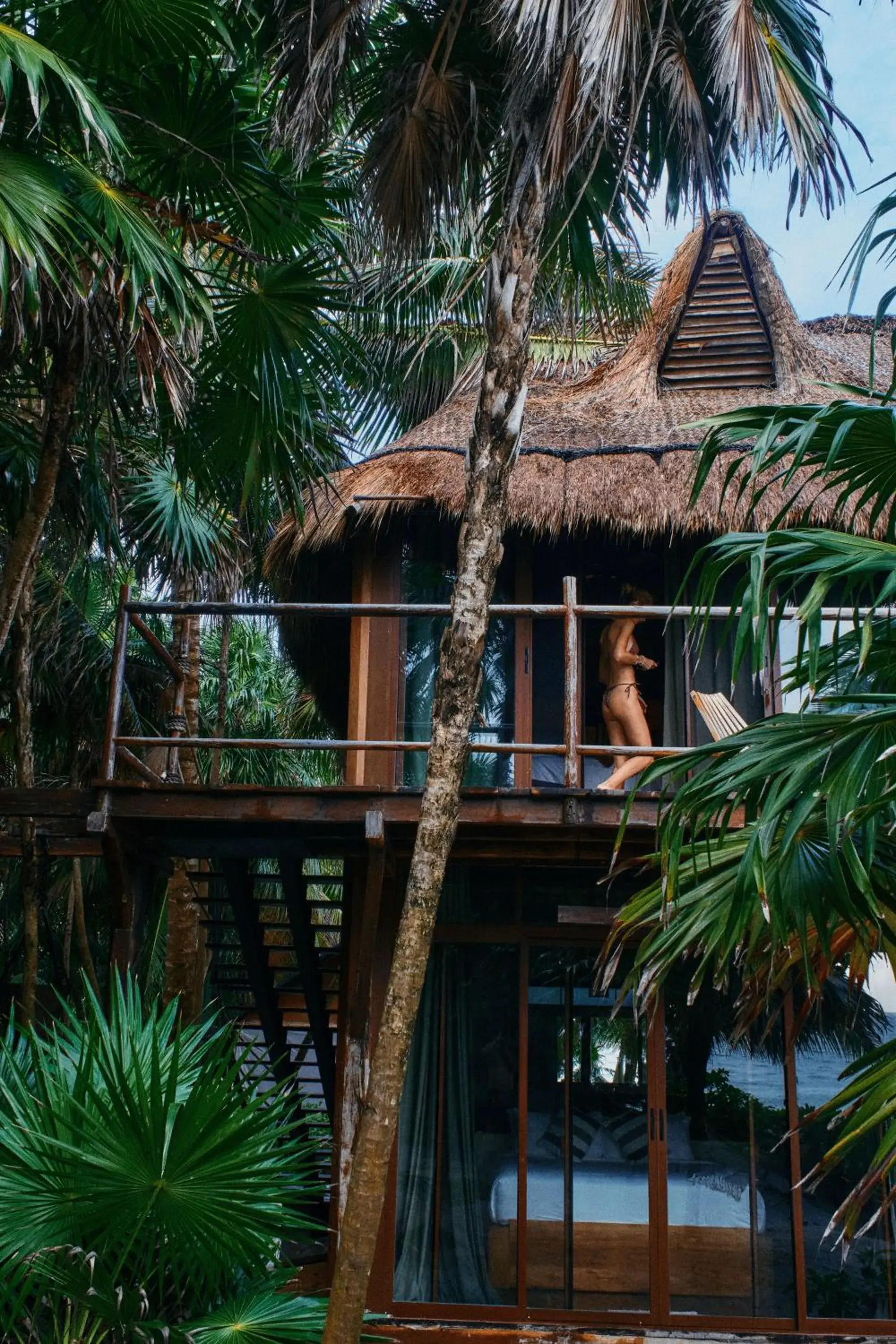 Double Room with Balcony and Sea View in Libelula Tulum Beachfront Hotel Double Room with Balcony and Sea View in Libelula Tulum Beachfront Hotel