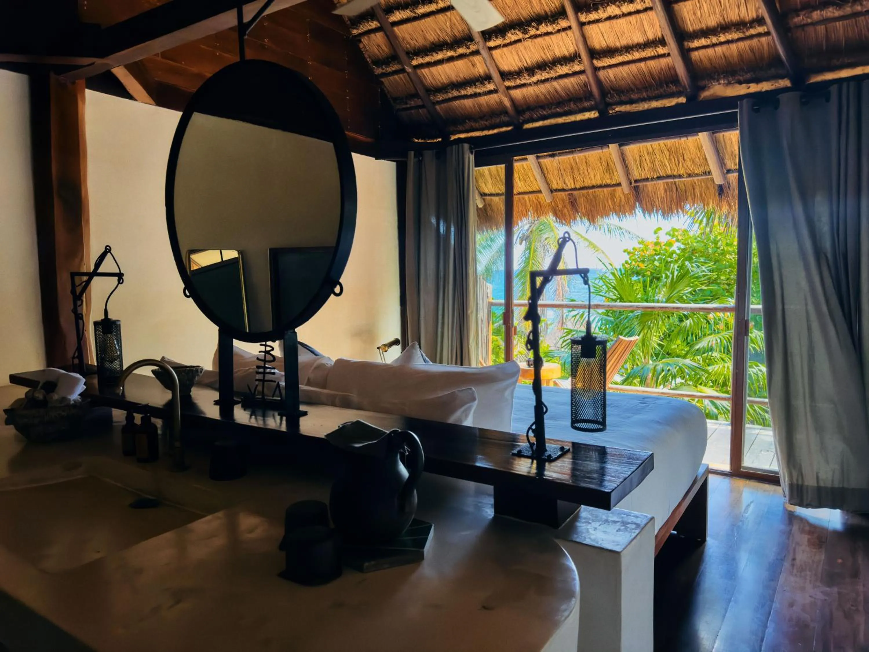 Sea view, Bed in Libelula Tulum Beachfront Hotel