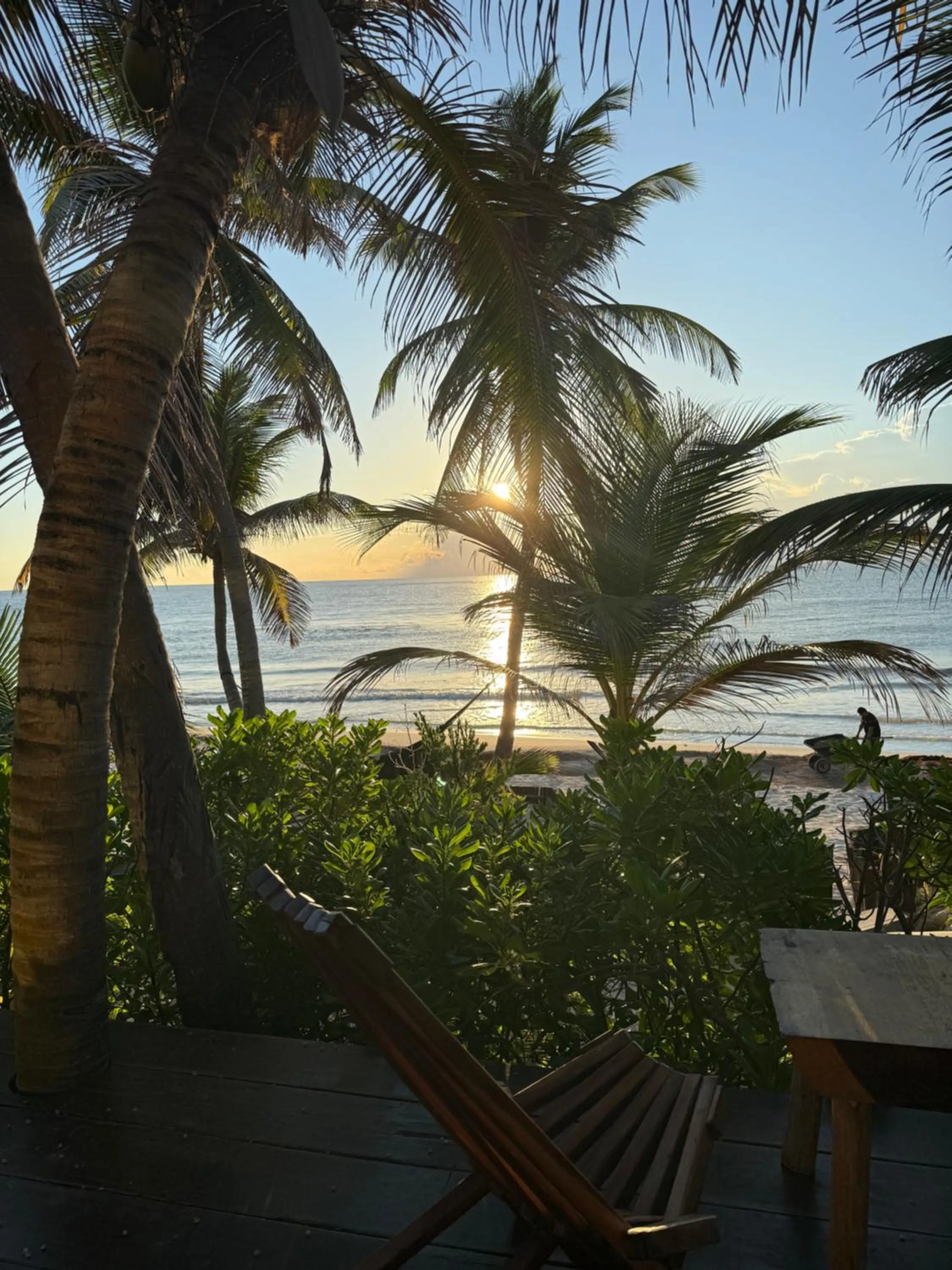Sea view in Libelula Tulum Beachfront Hotel