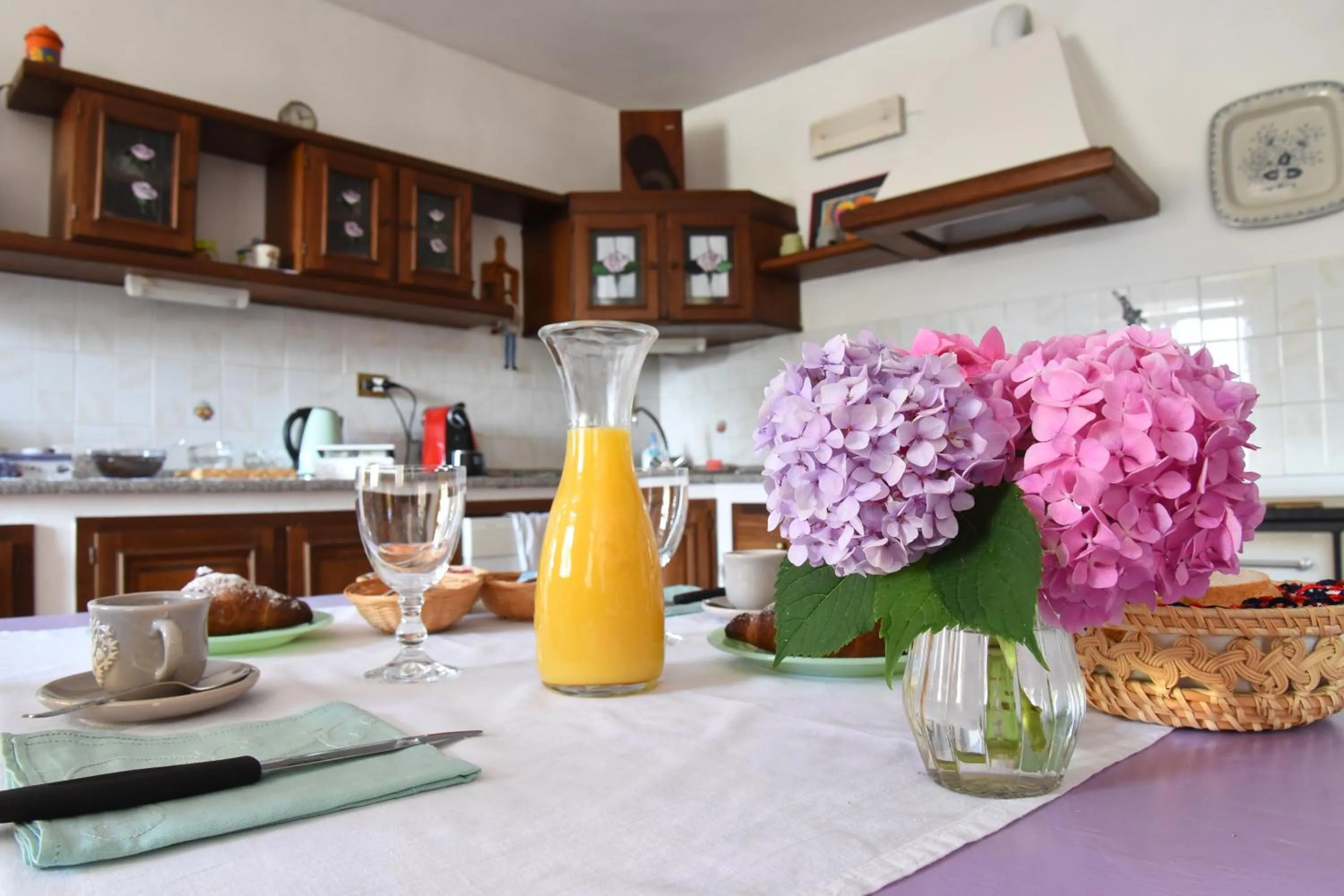 Dining area in B&B La Riundela