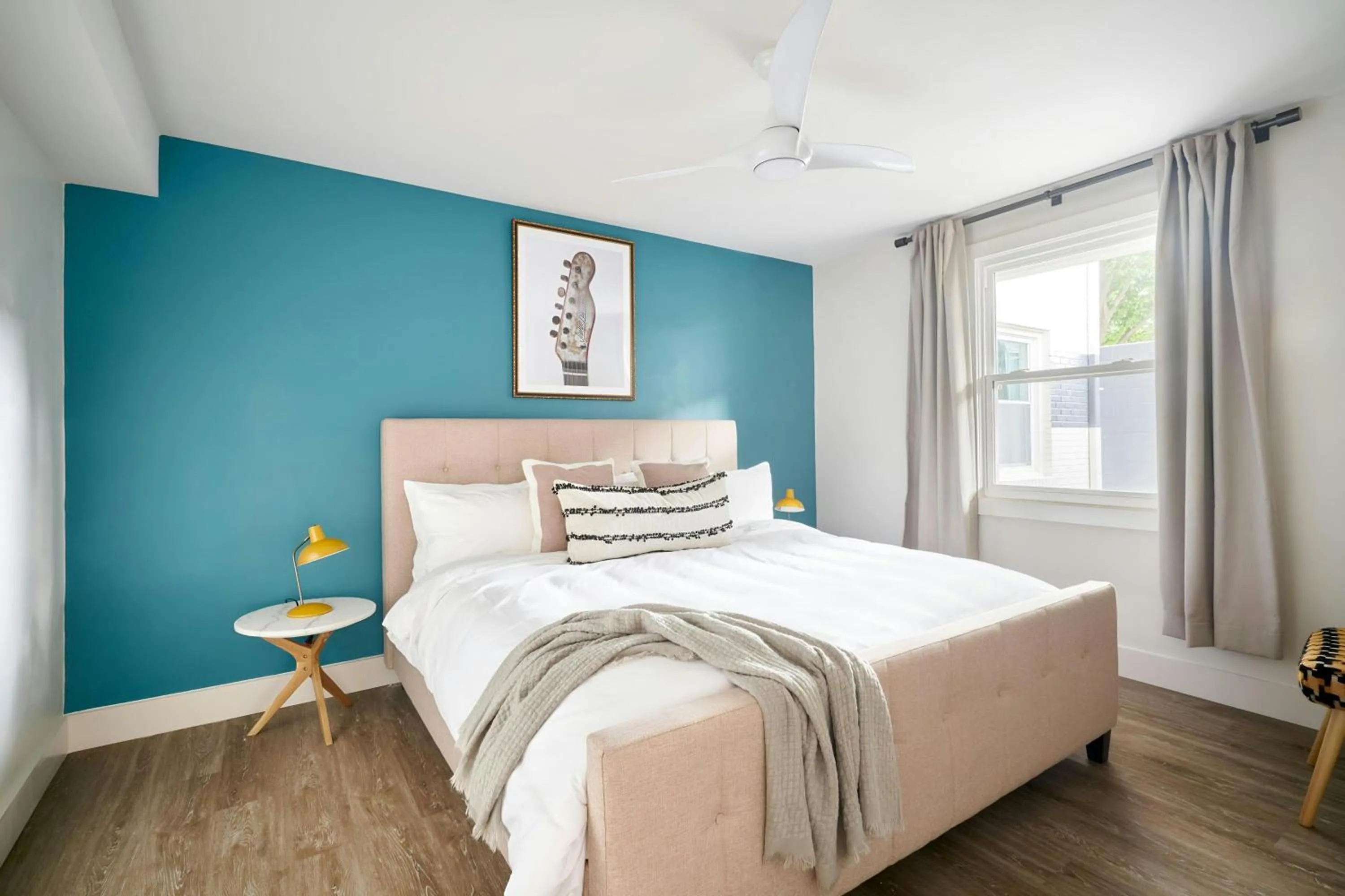 Bedroom, Bed in Sonder by Marriott Bonvoy The Stat Apartments Midtown