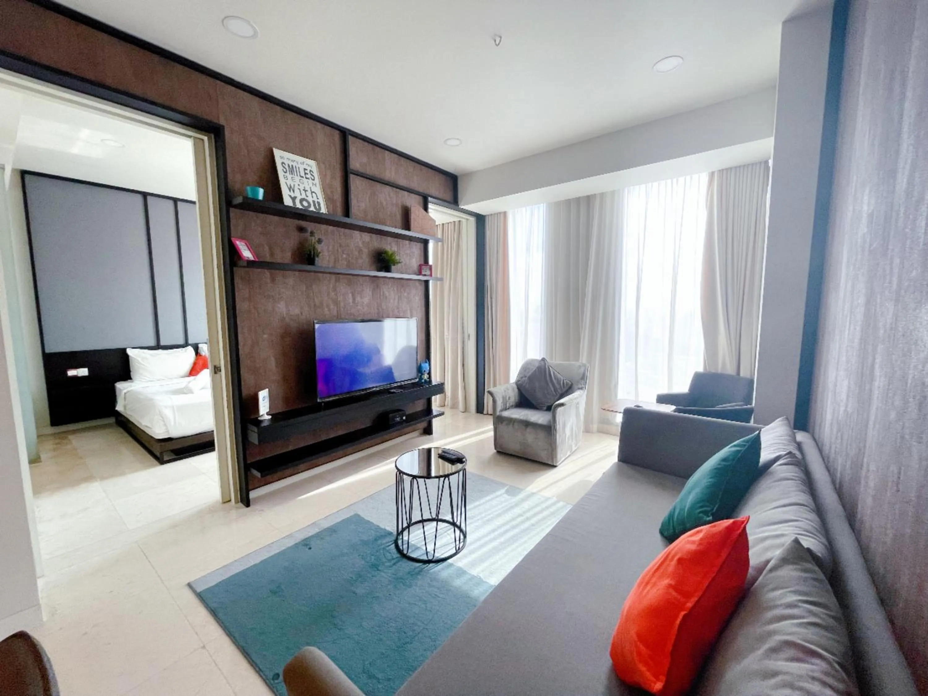 Communal lounge/ TV room in Tropicana Residence KLCC @ Getaway Home Suite