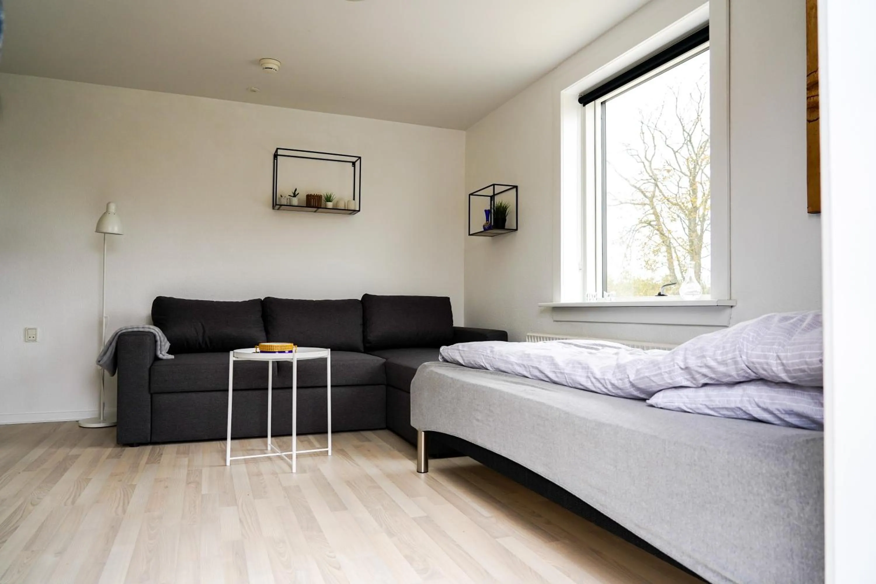 Living room, Bed in Feriehus Thy - I hjertet af Thy