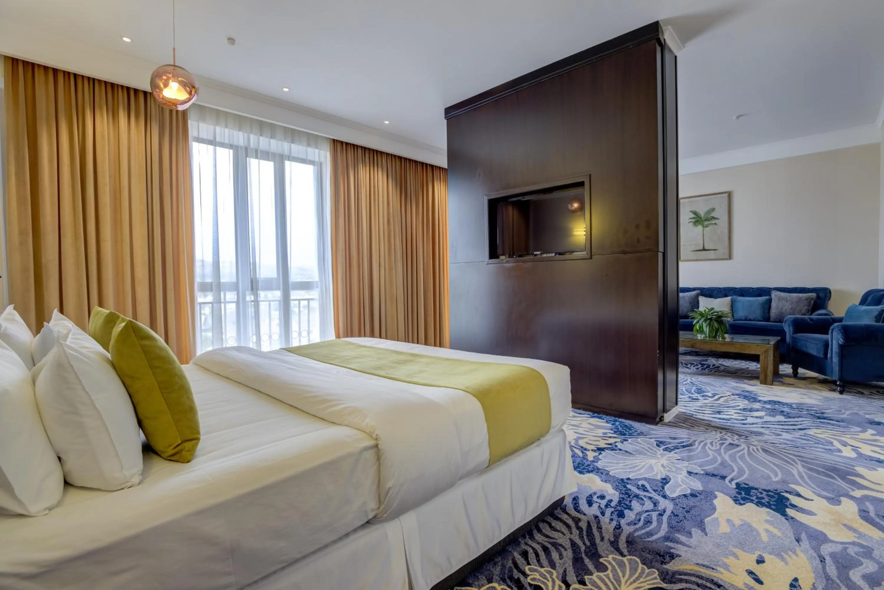 Seating area, Bed in Garden Hotel & SPA