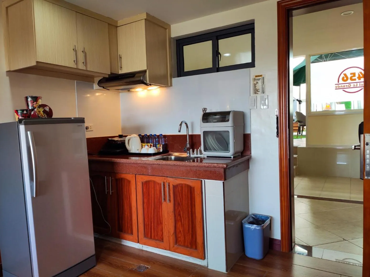 Communal kitchen in 456 Hotel