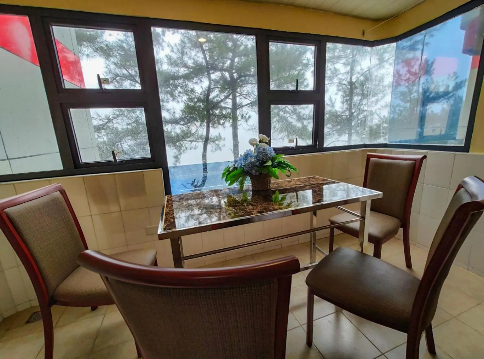 Seating area in 456 Hotel