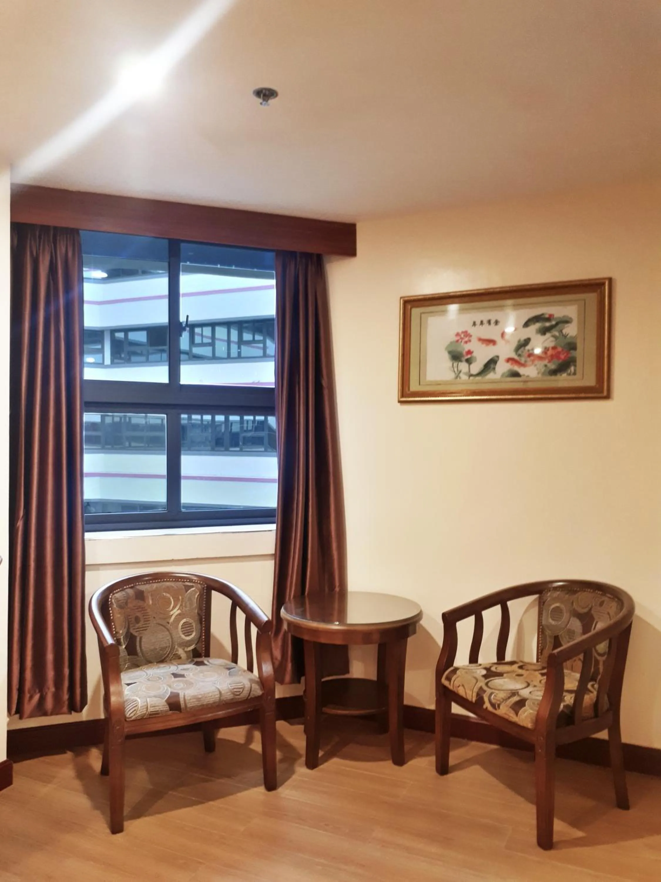 Seating area in 456 Hotel