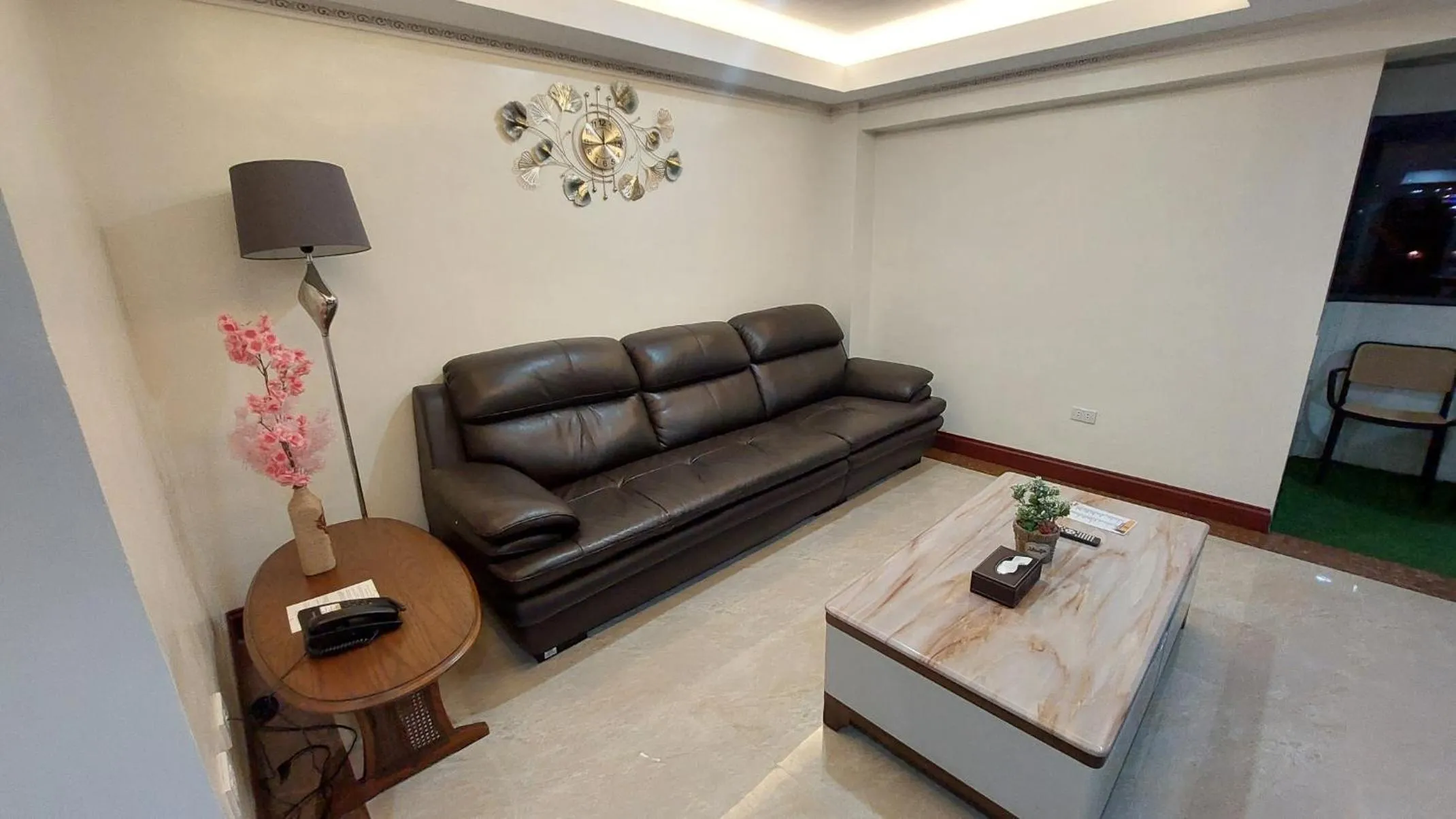 Seating area in 456 Hotel