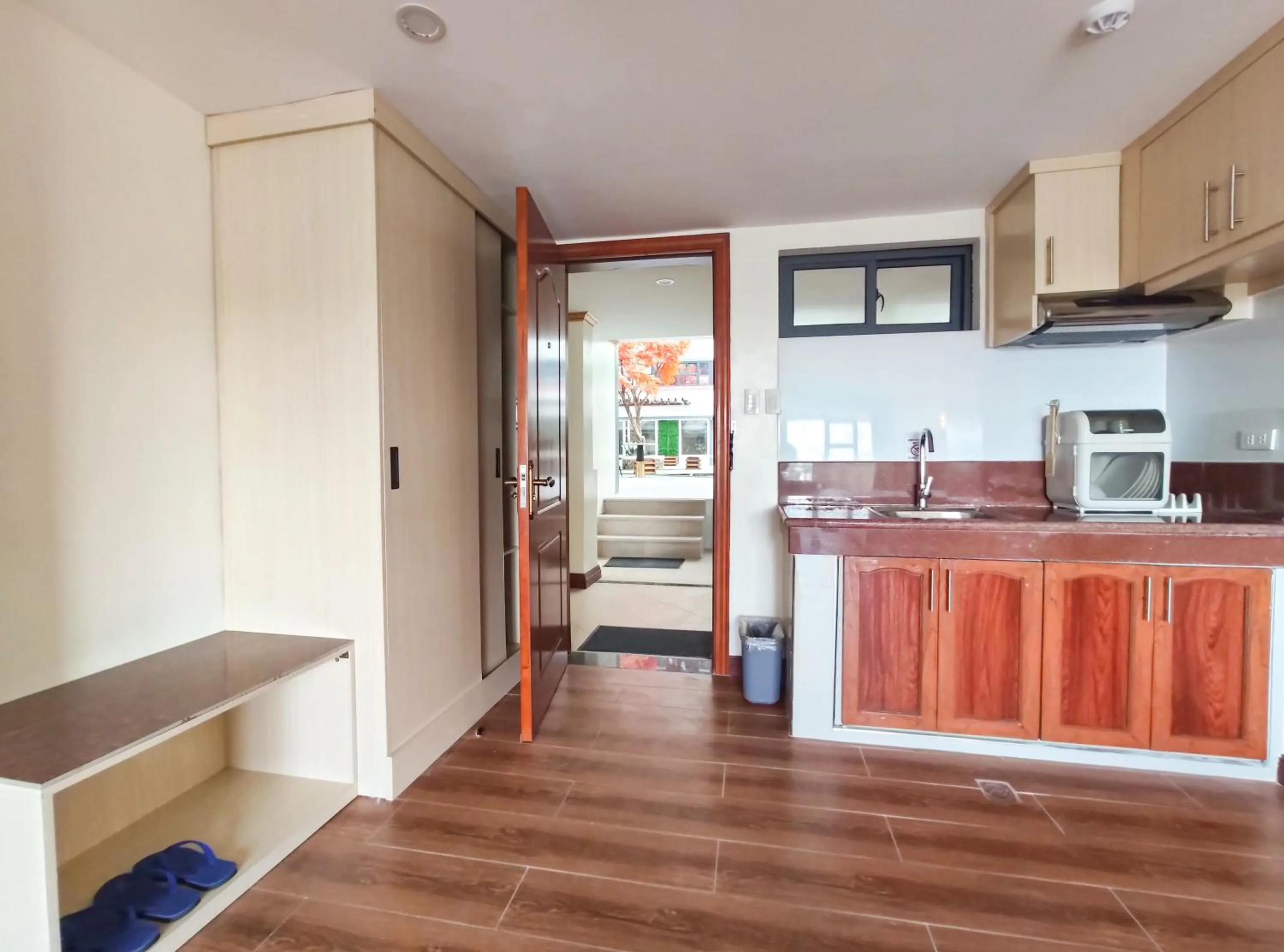 Communal kitchen in 456 Hotel