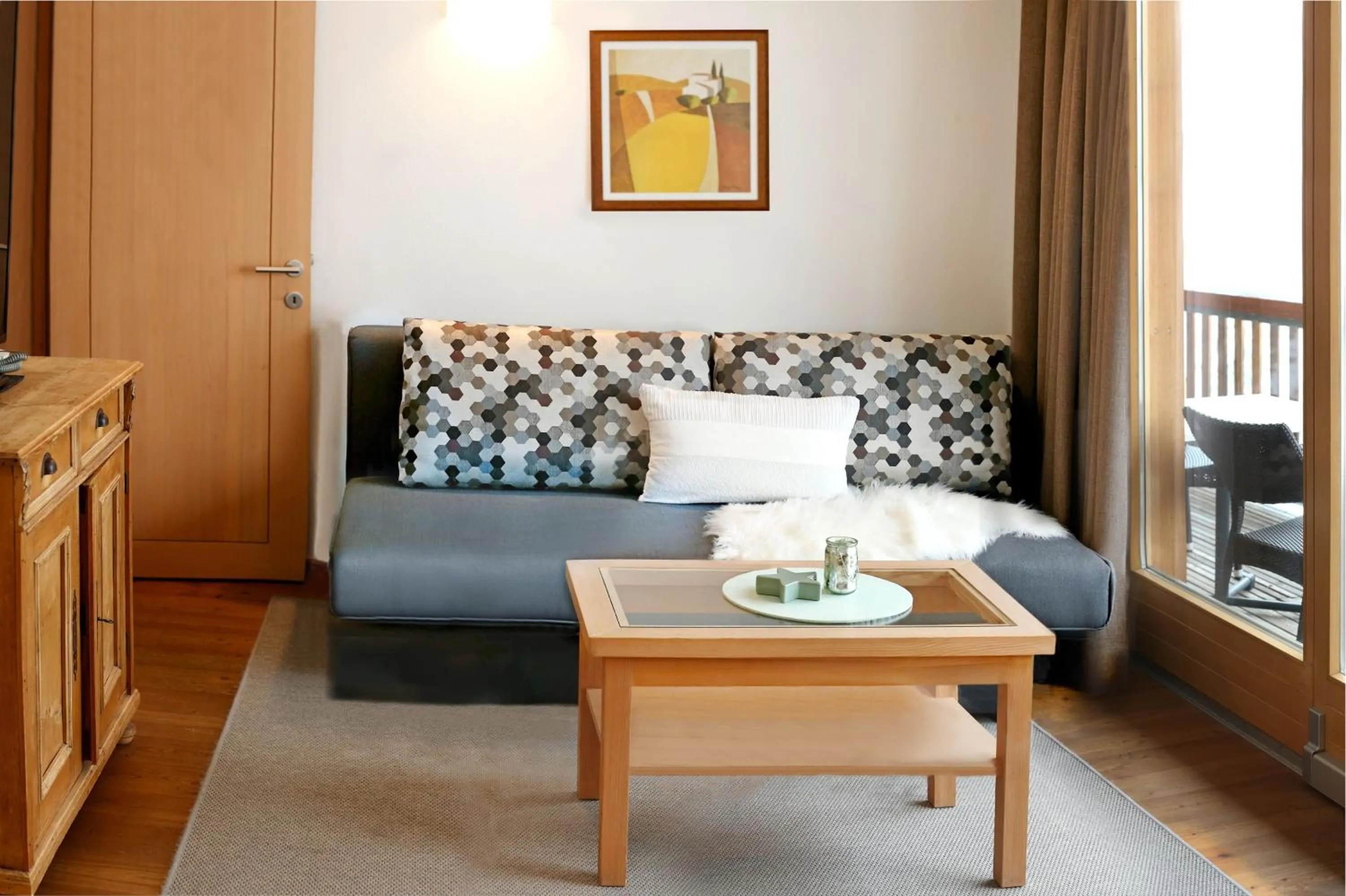 Living room in Biotel Bertel Naturappartements