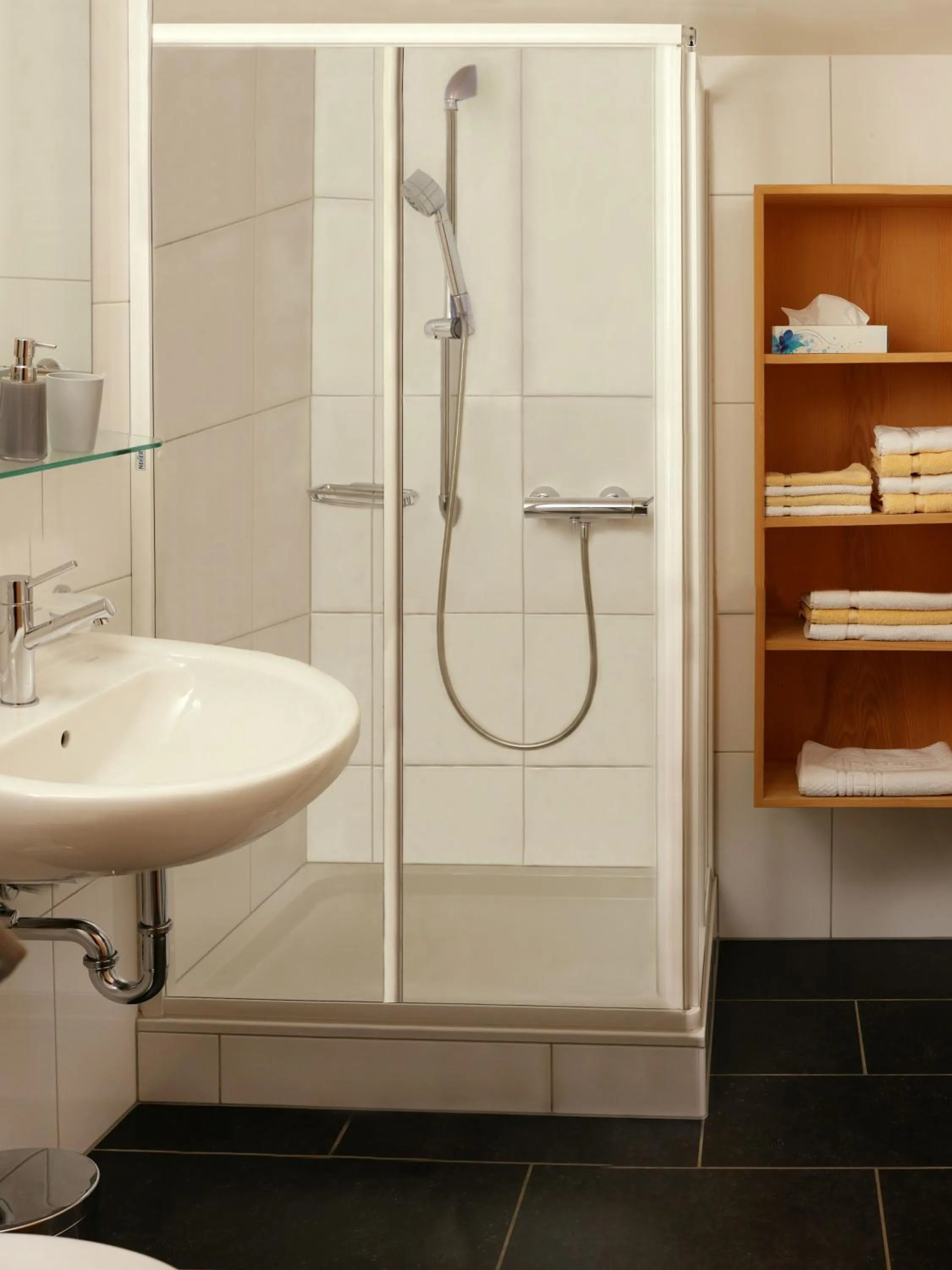 Shower in Biotel Bertel Naturappartements