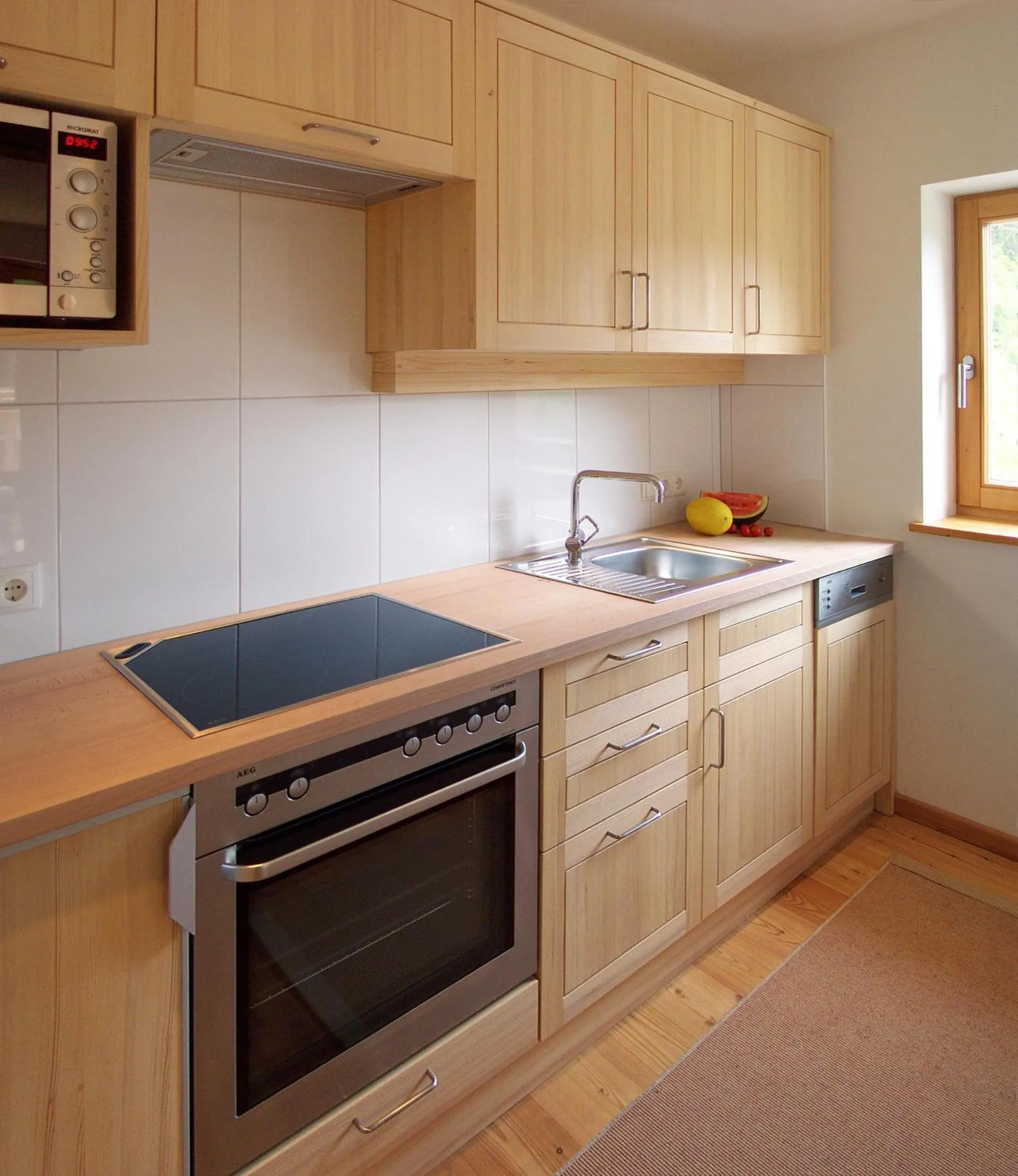 Kitchen or kitchenette in Biotel Bertel Naturappartements