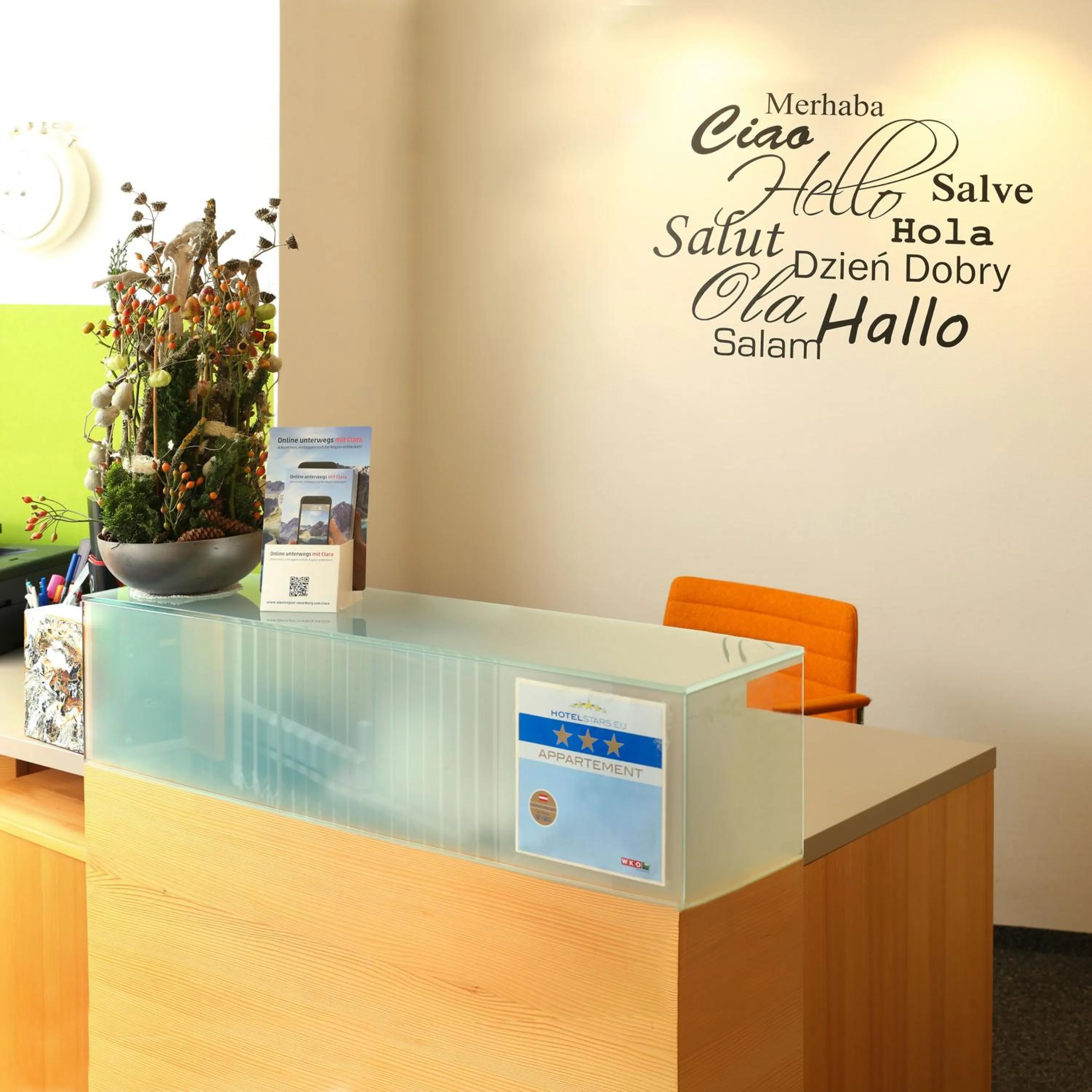 Lobby or reception in Biotel Bertel Naturappartements