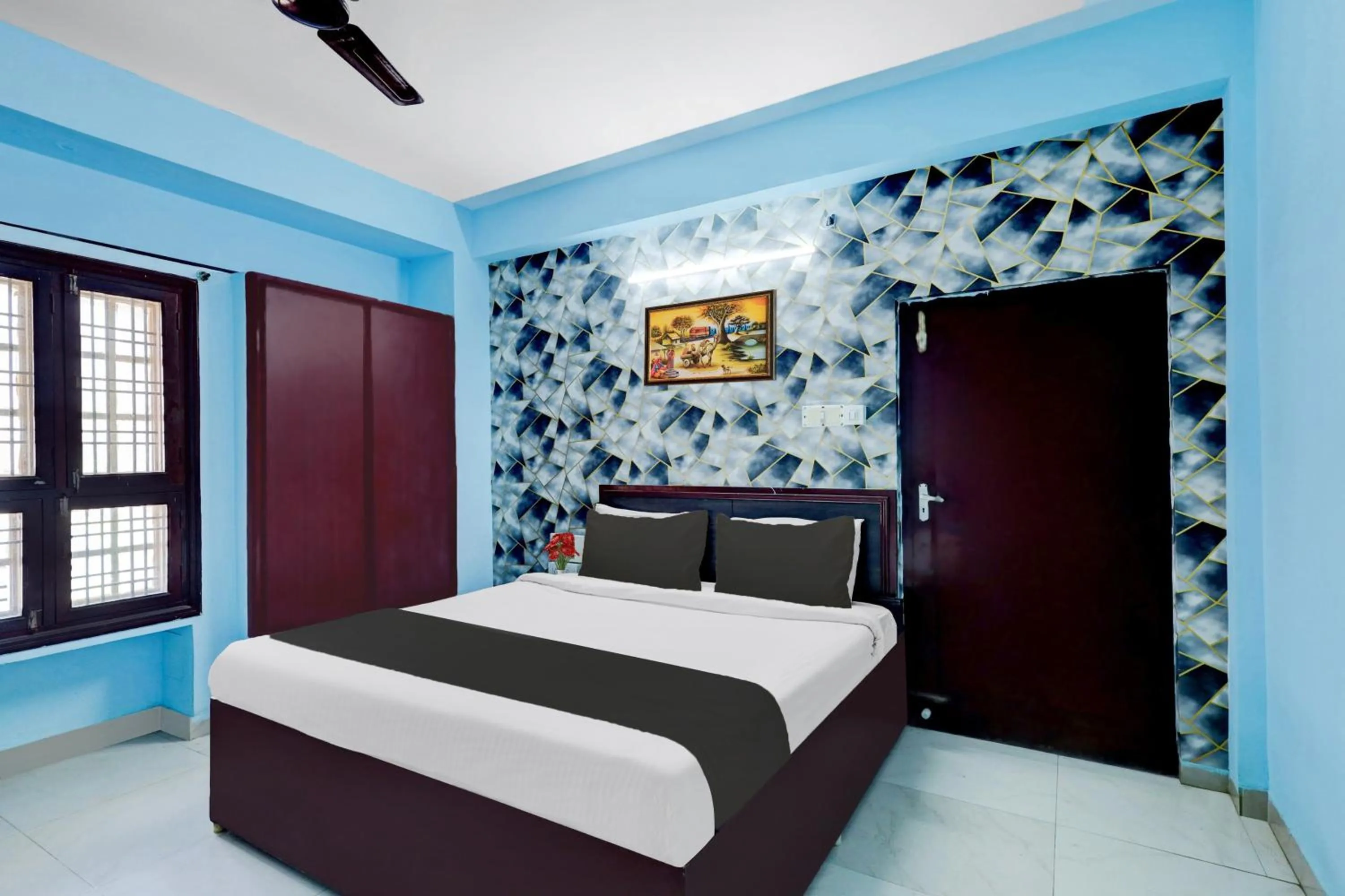 Bedroom, Bed in Super Hotel O Kennedy Nagar Near Railway Station formerly Jayalakshmi Residency