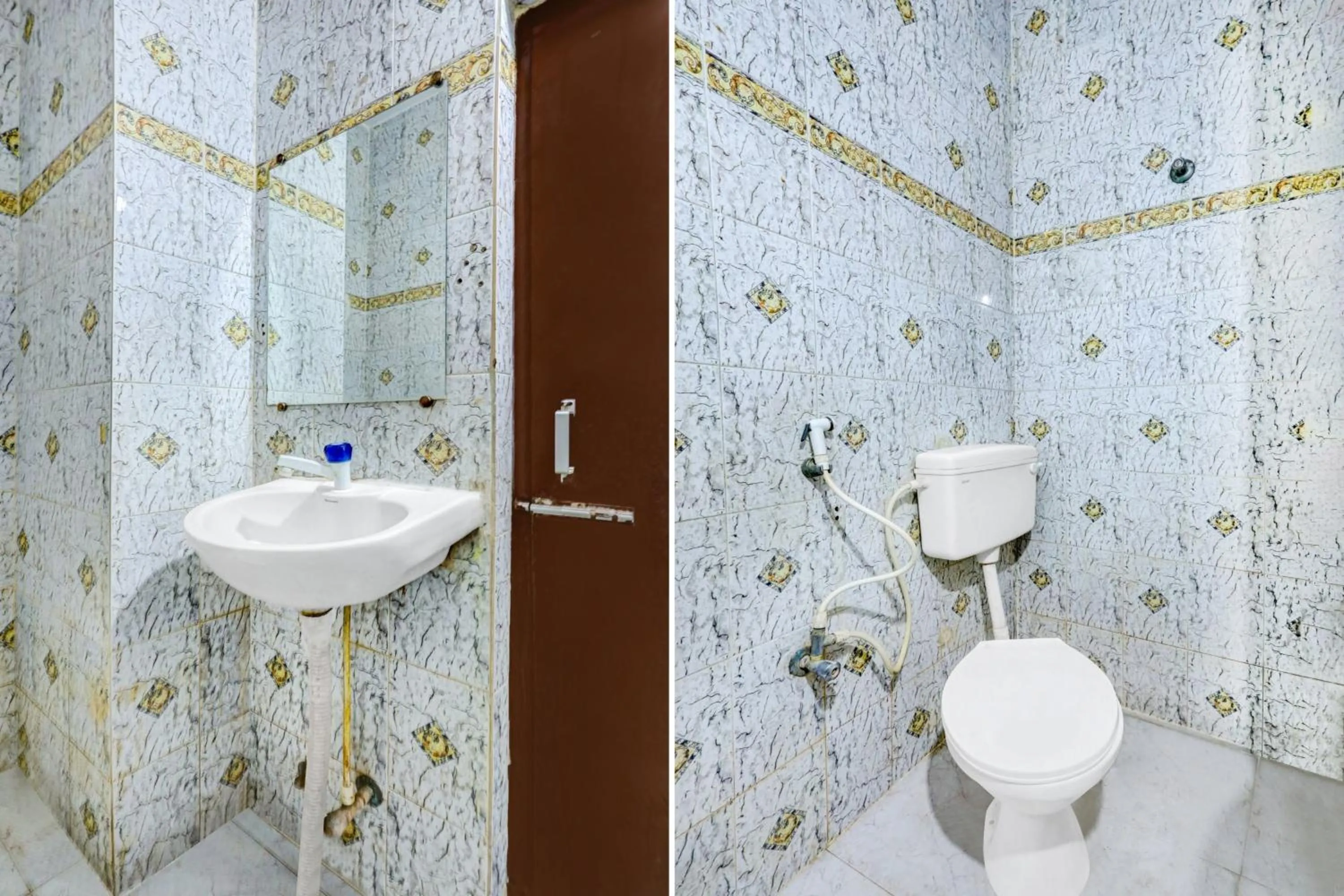 Bathroom in Super Hotel O Kennedy Nagar Near Railway Station formerly Jayalakshmi Residency