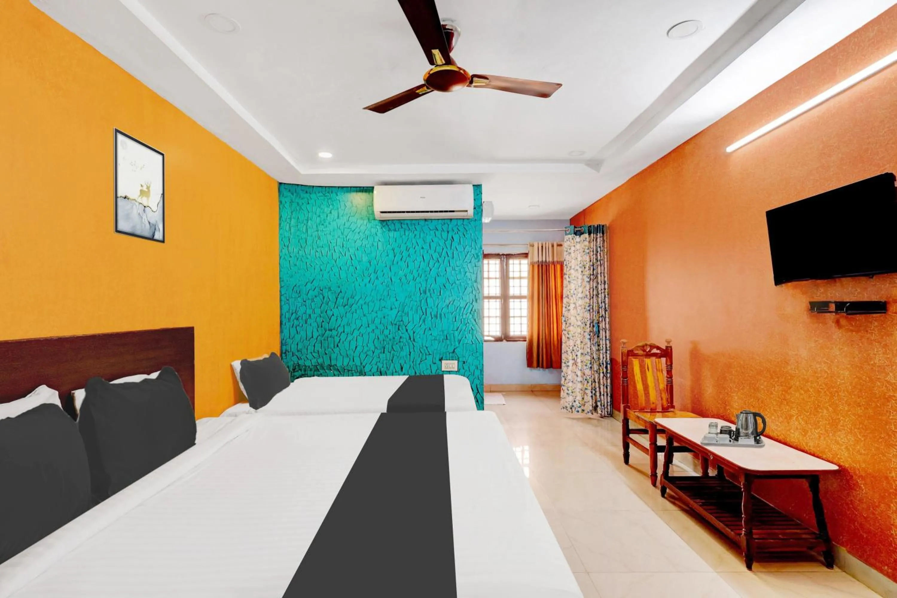 Bedroom, Bed in Super Hotel O Kennedy Nagar Near Railway Station formerly Jayalakshmi Residency