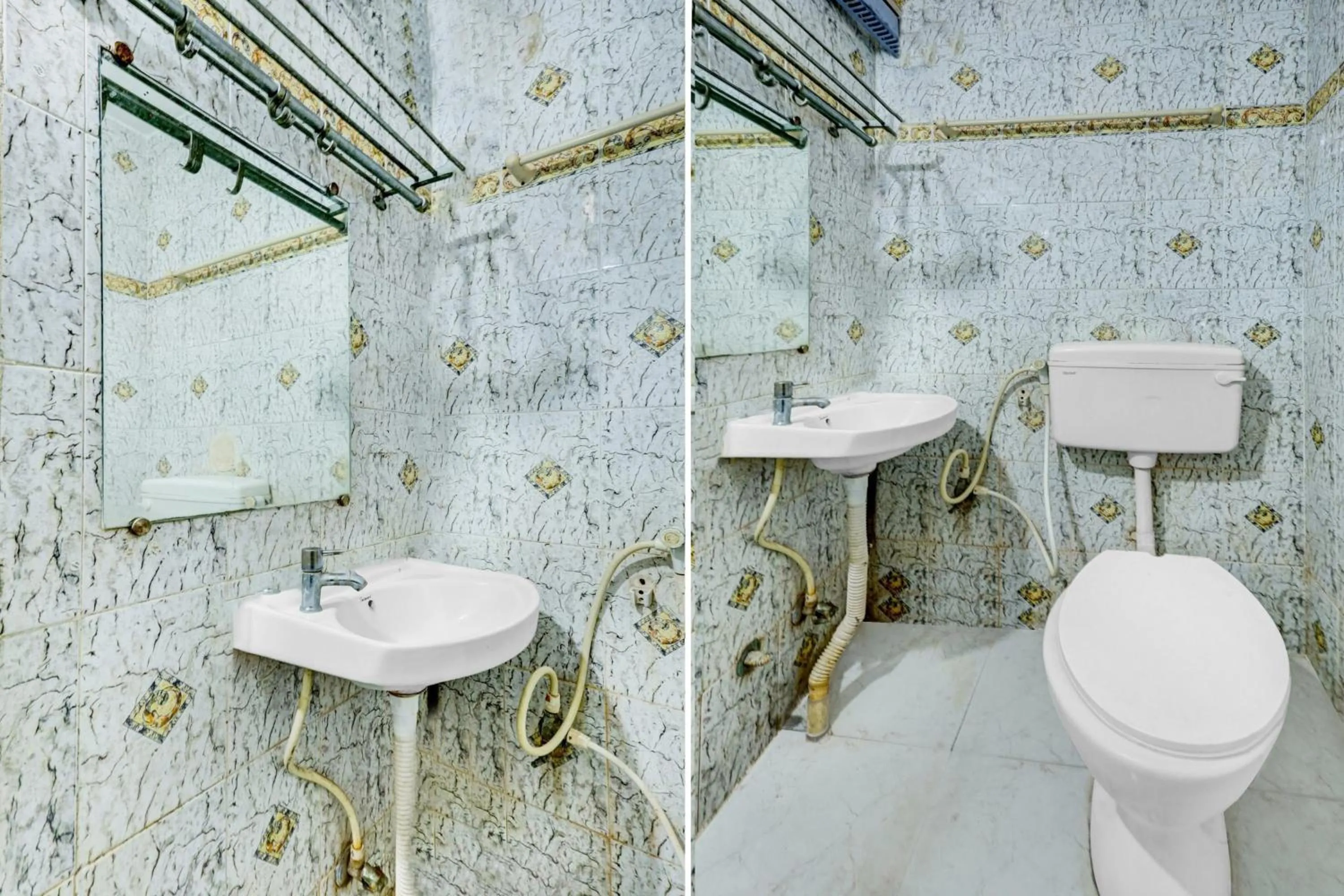 Bathroom in Super Hotel O Kennedy Nagar Near Railway Station formerly Jayalakshmi Residency